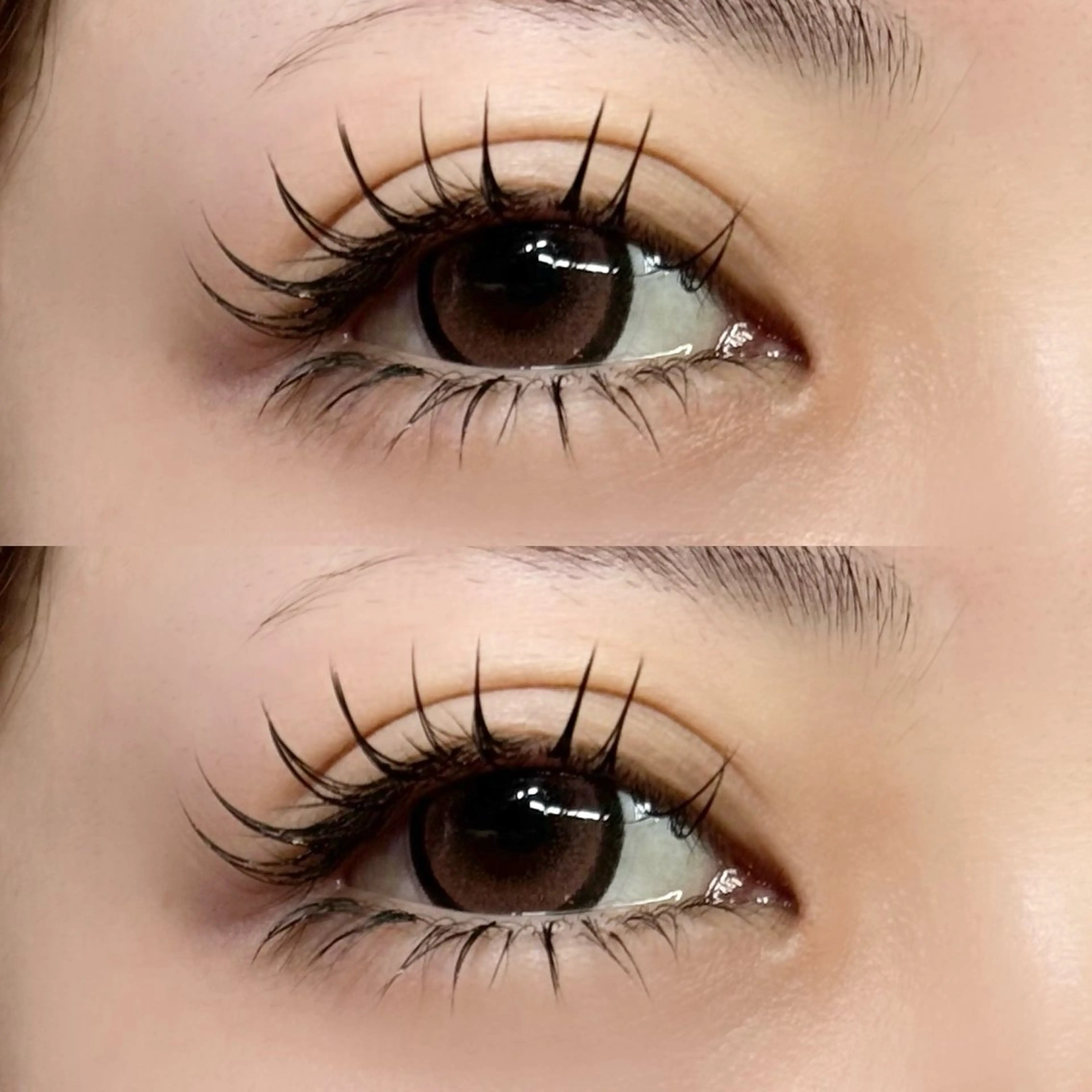 マツエク・マツパ 束感まつ毛 セーブル 下まつげエクステ scarlet asahiのマツエク・マツパデザイン