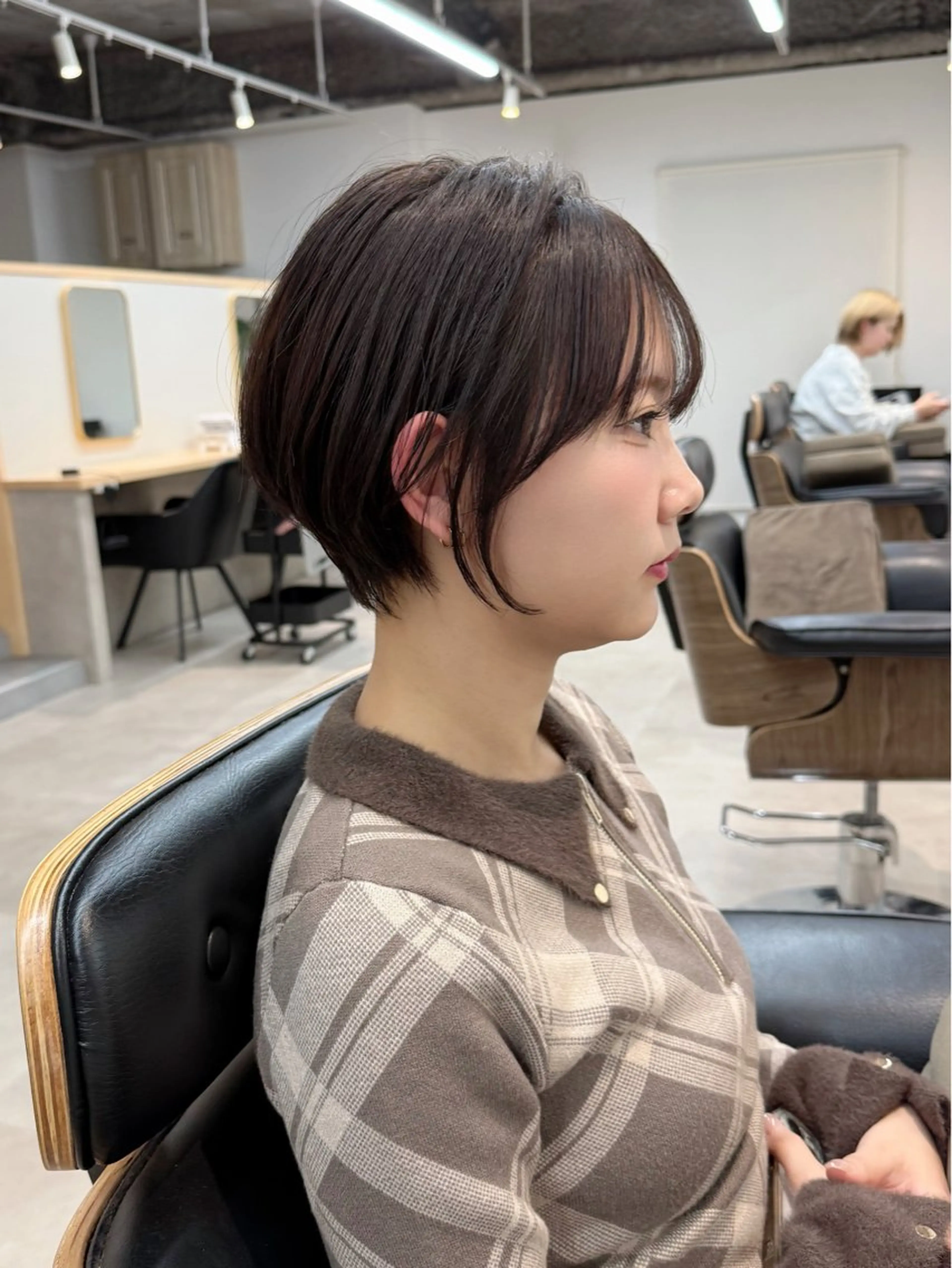 ショート カラー ショートボブ ボブ くびれヘア ショートヘア 当日予約🆗ショート /ハイライト/松本のヘアスタイル