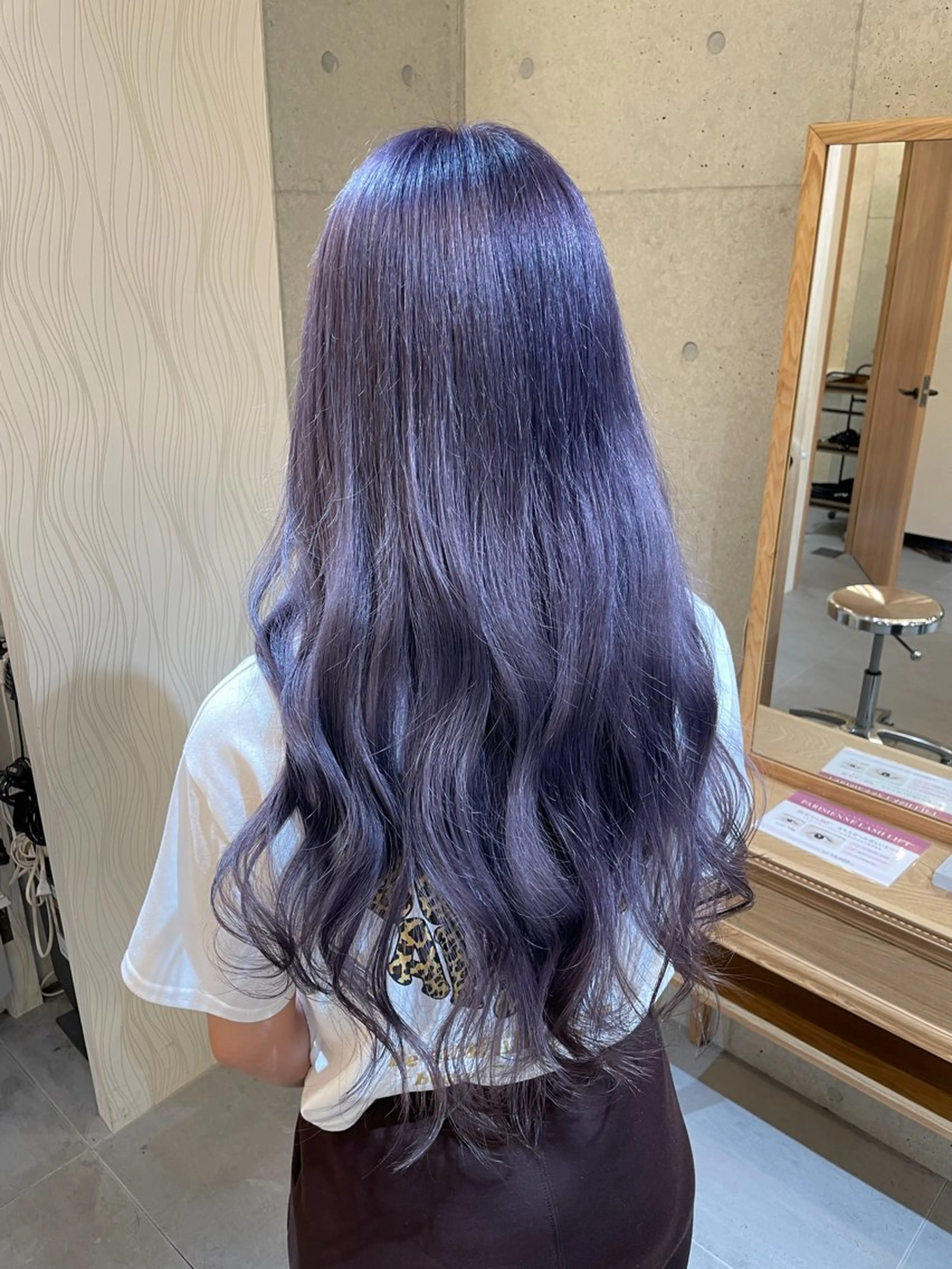ロング カラー ブリーチ ブルーカラー ケアブリーチ ハイトーンカラー ラベンダーカラー カット ヘアカラー トリートメント 羽田翔大/ブリーチ/ ボブカット/店長のヘアスタイル