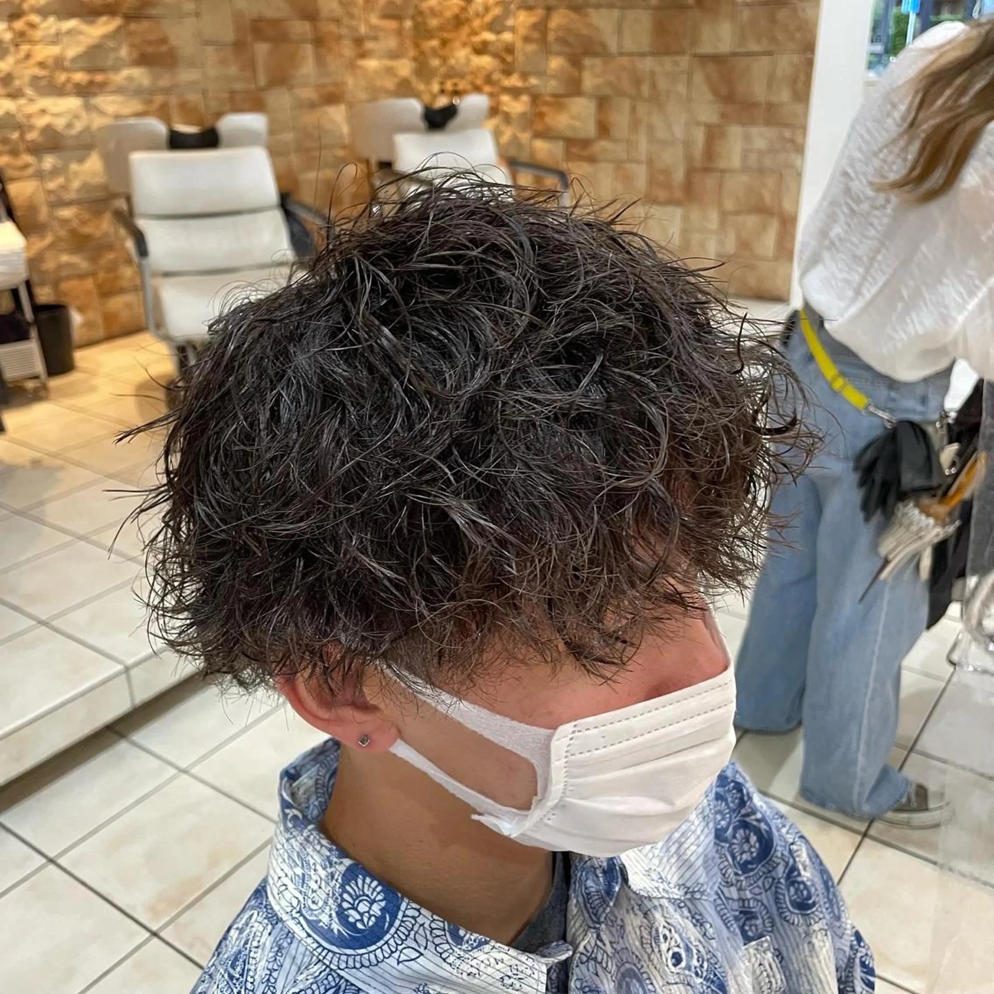 ショート パーマ メンズ シャドウパーマ/縦落 ちパーマ 大久保拓実のヘアスタイル