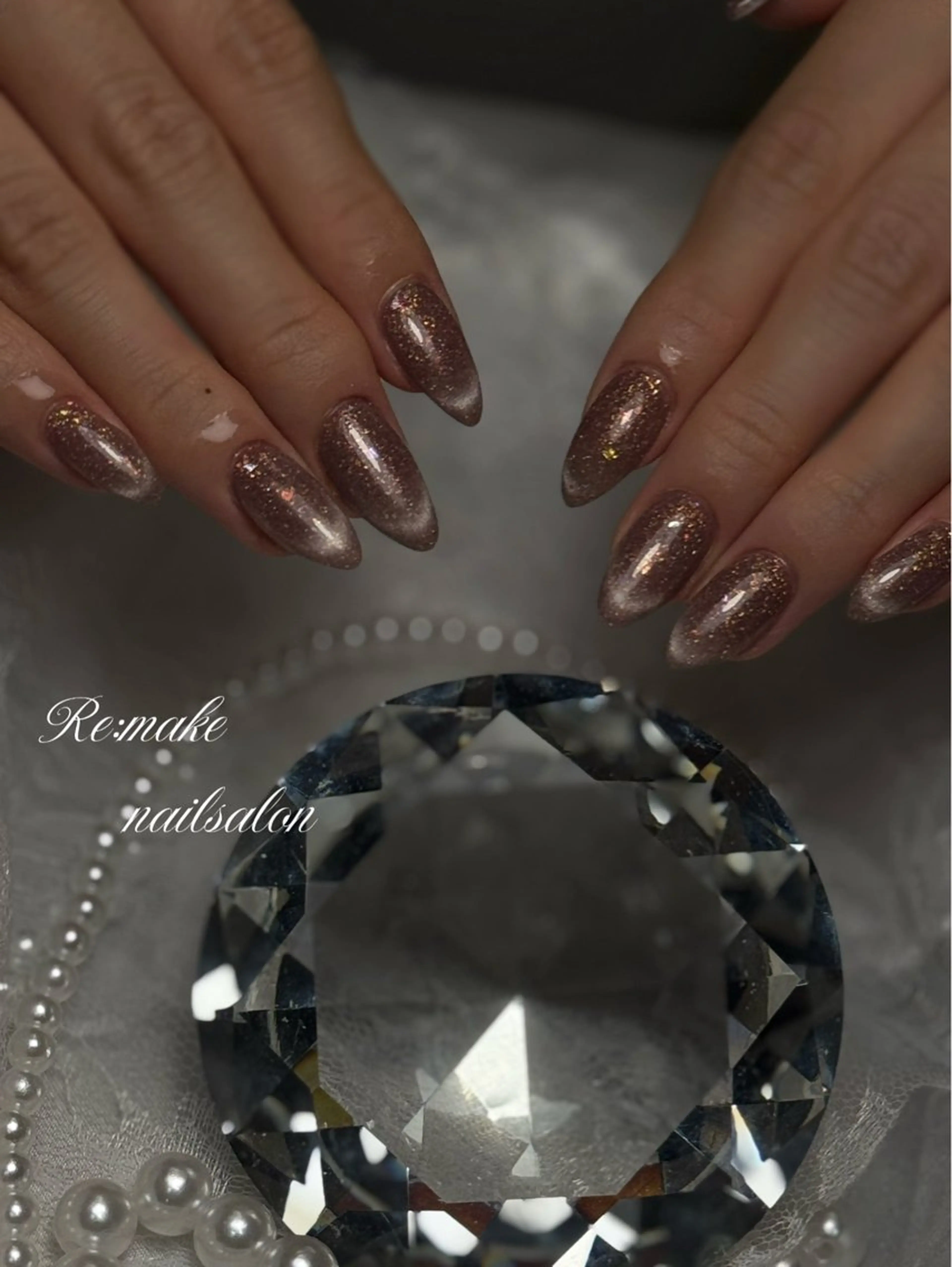 ネイル フラッシュネイル マグネットネイル ハンドネイル Suetake Shuriのネイルデザイン