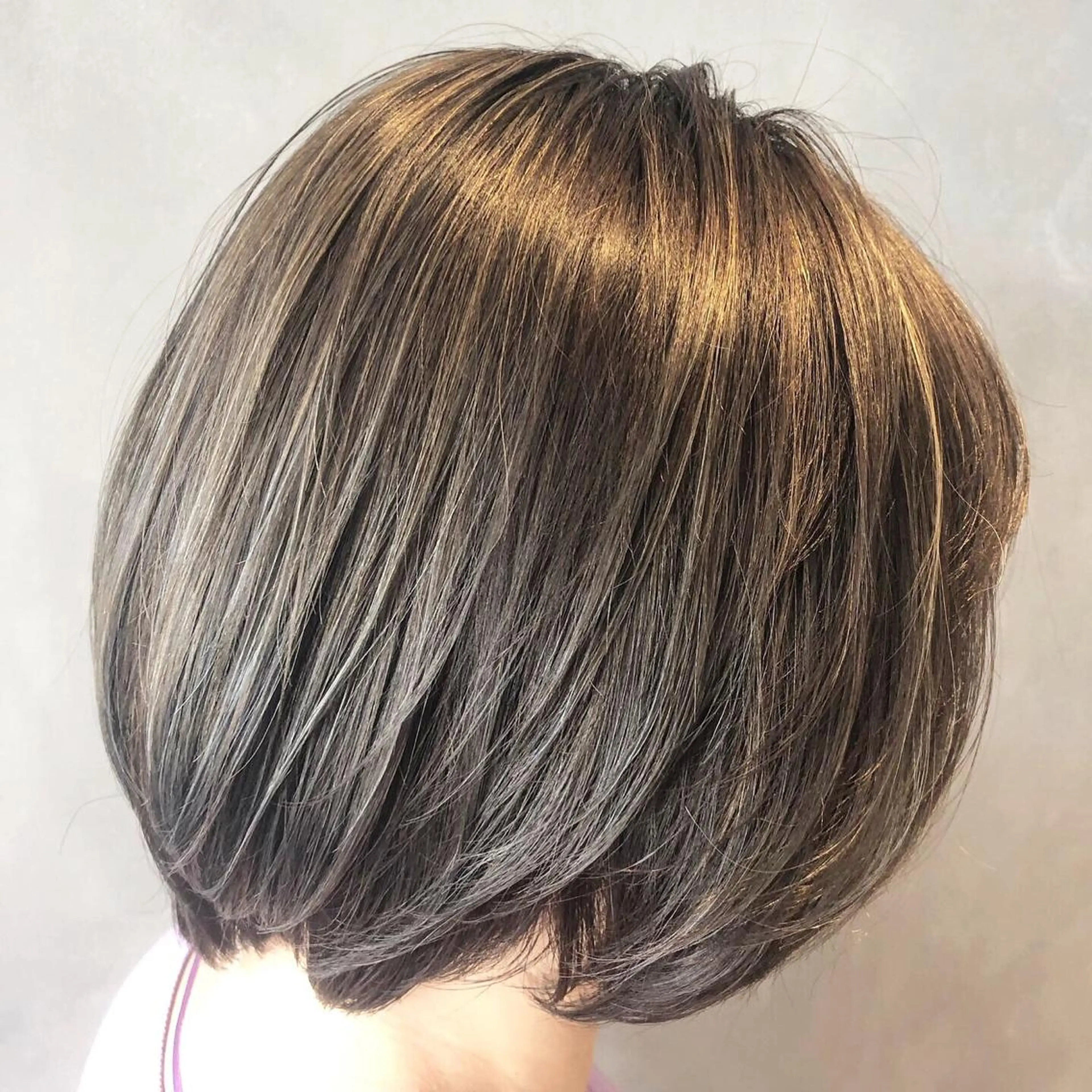 ミディアム カラー ハイライトカラー ハイライト 長谷川 沙紀のヘアスタイル