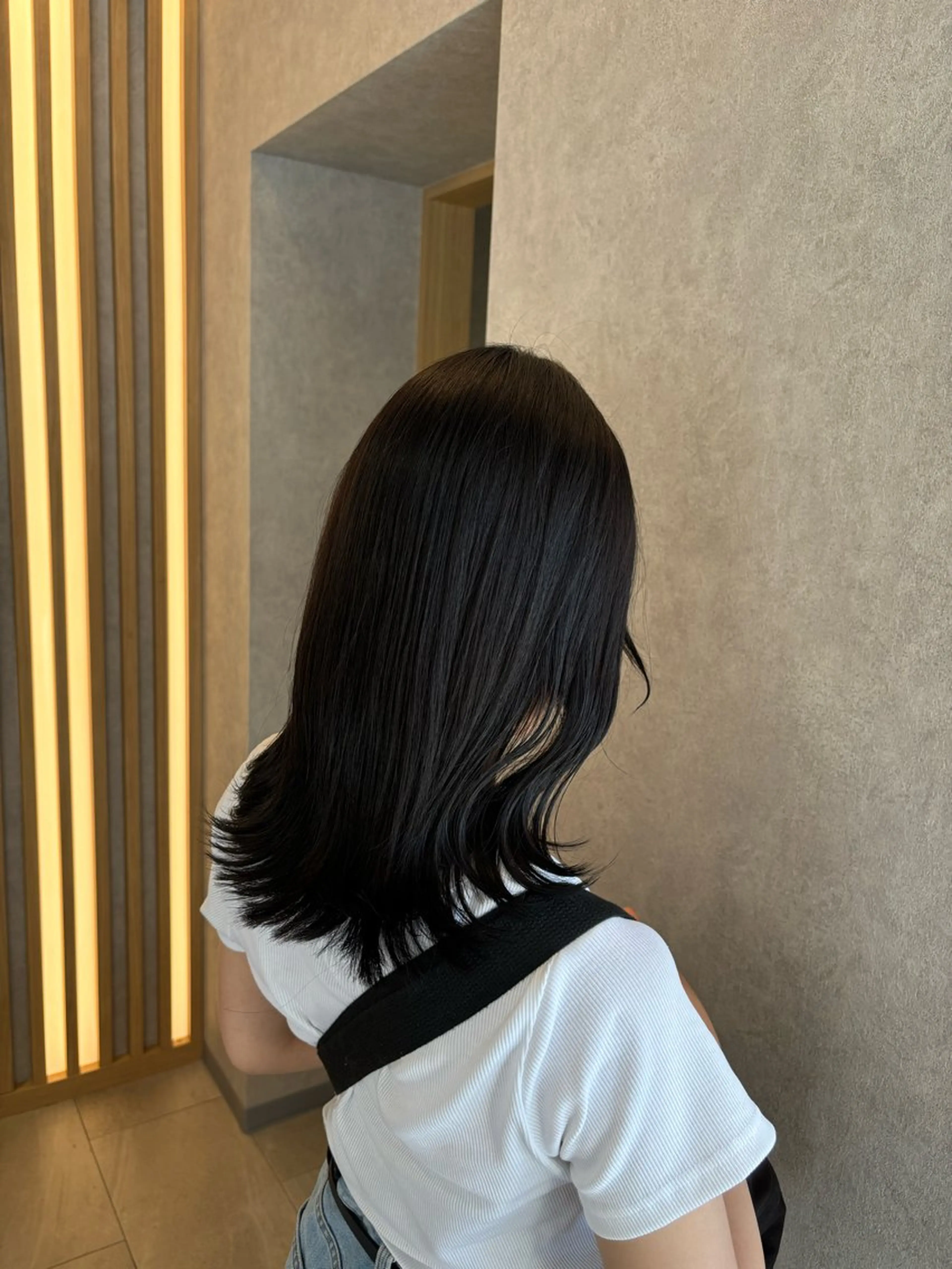 セミロング カット ヘアカラー トリートメント little 小濱彰太のヘアスタイル