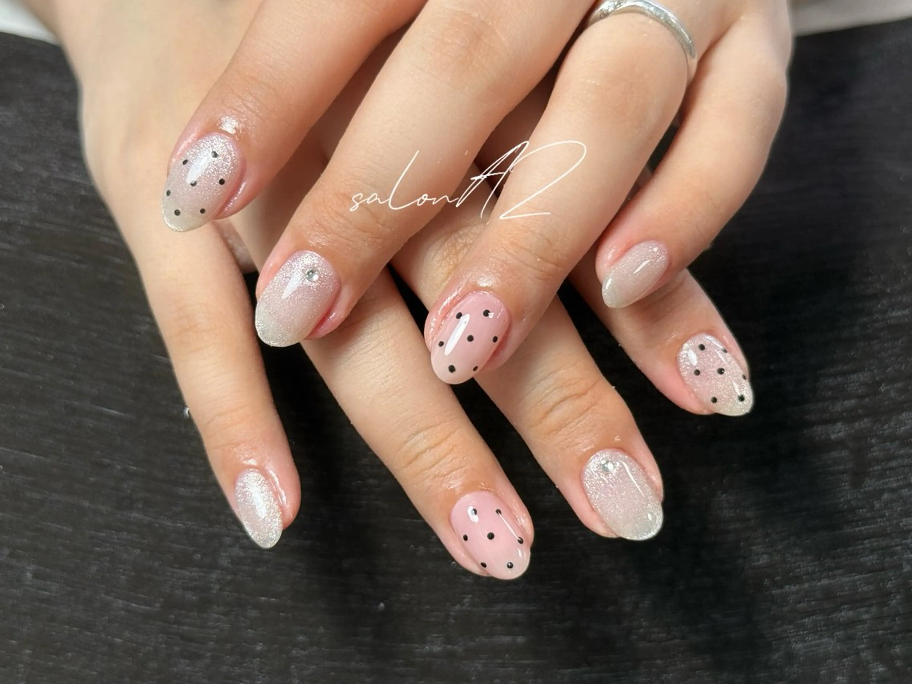 ネイル アートネイル 長さ出し フットネイル フレンチネイル ジェルネイル salon AZのネイルデザイン