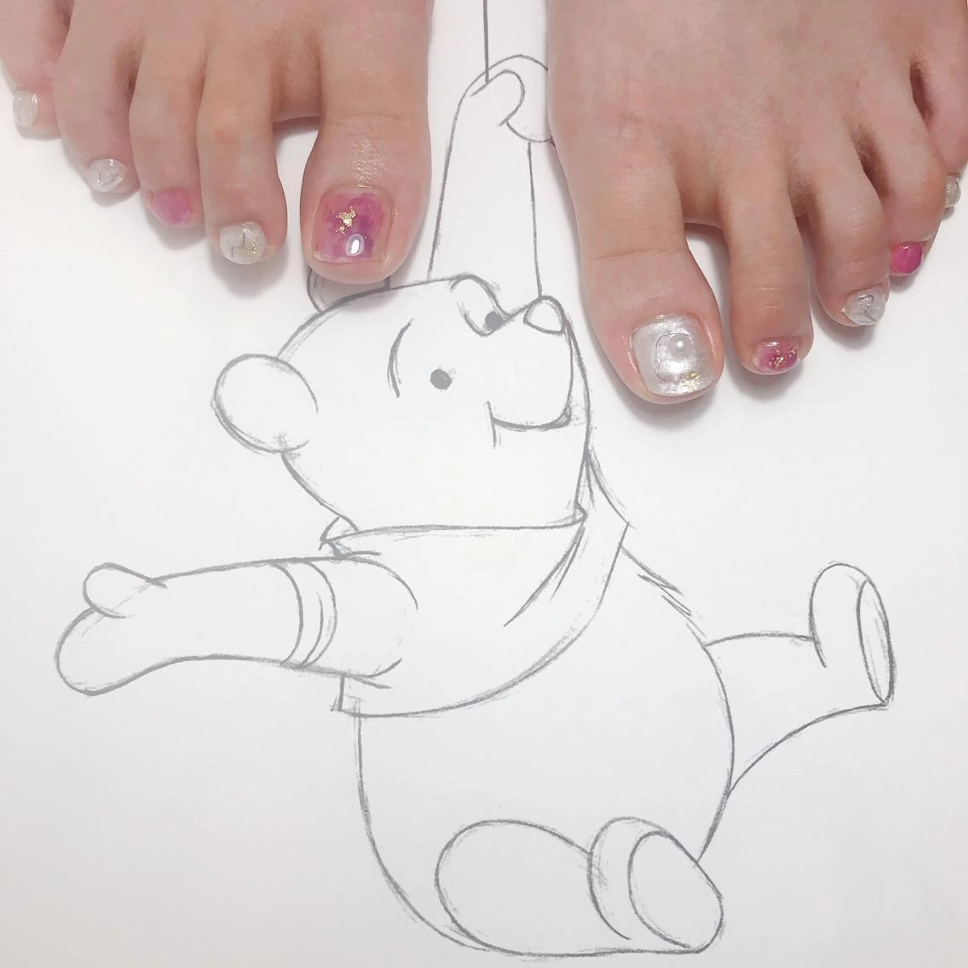 ネイル フットネイル ニュアンスネイル owlnail /持込みデザイン専門のネイルデザイン