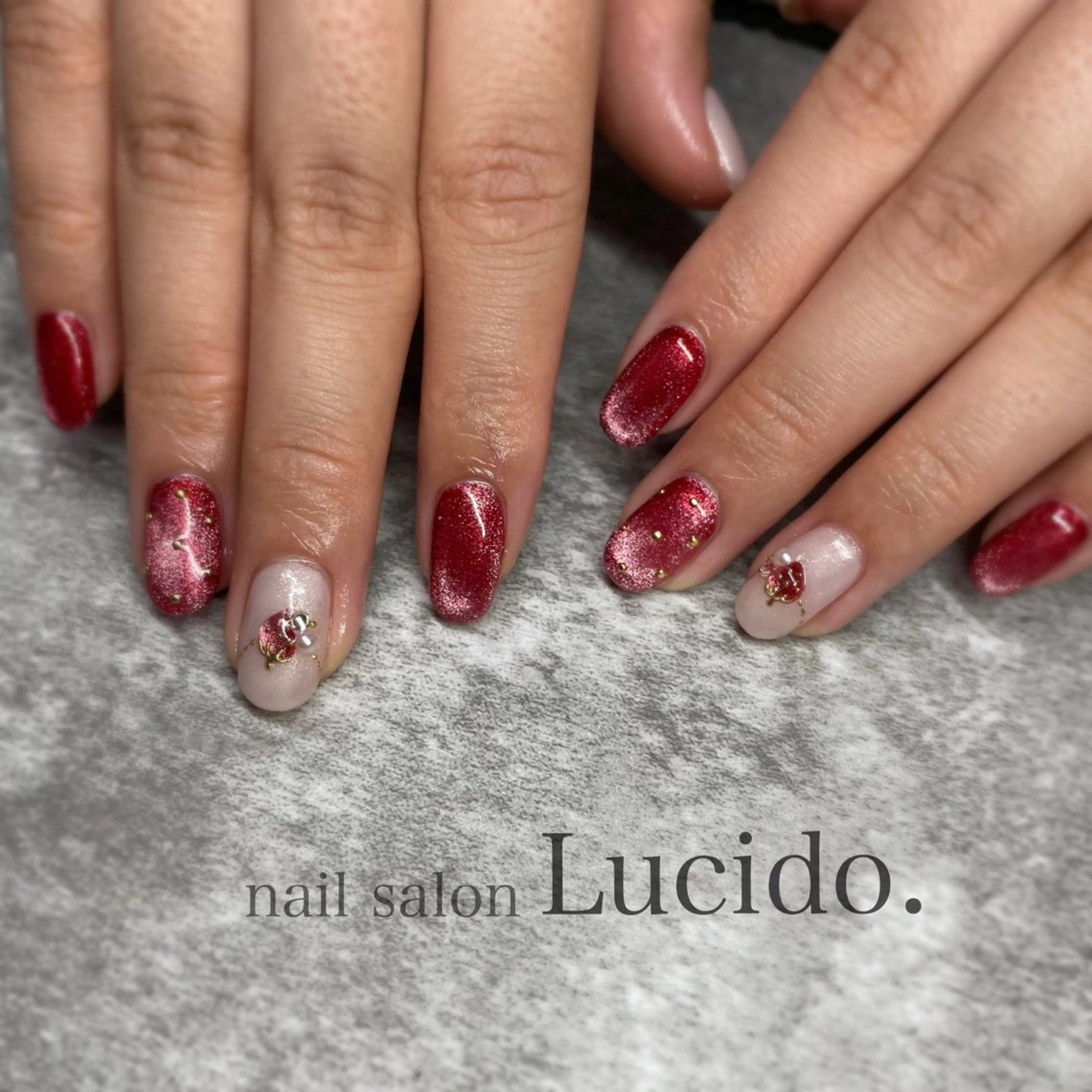 ネイル マグネットネイル nail salon Lucido.所属・さかい まいこのネイルデザイン