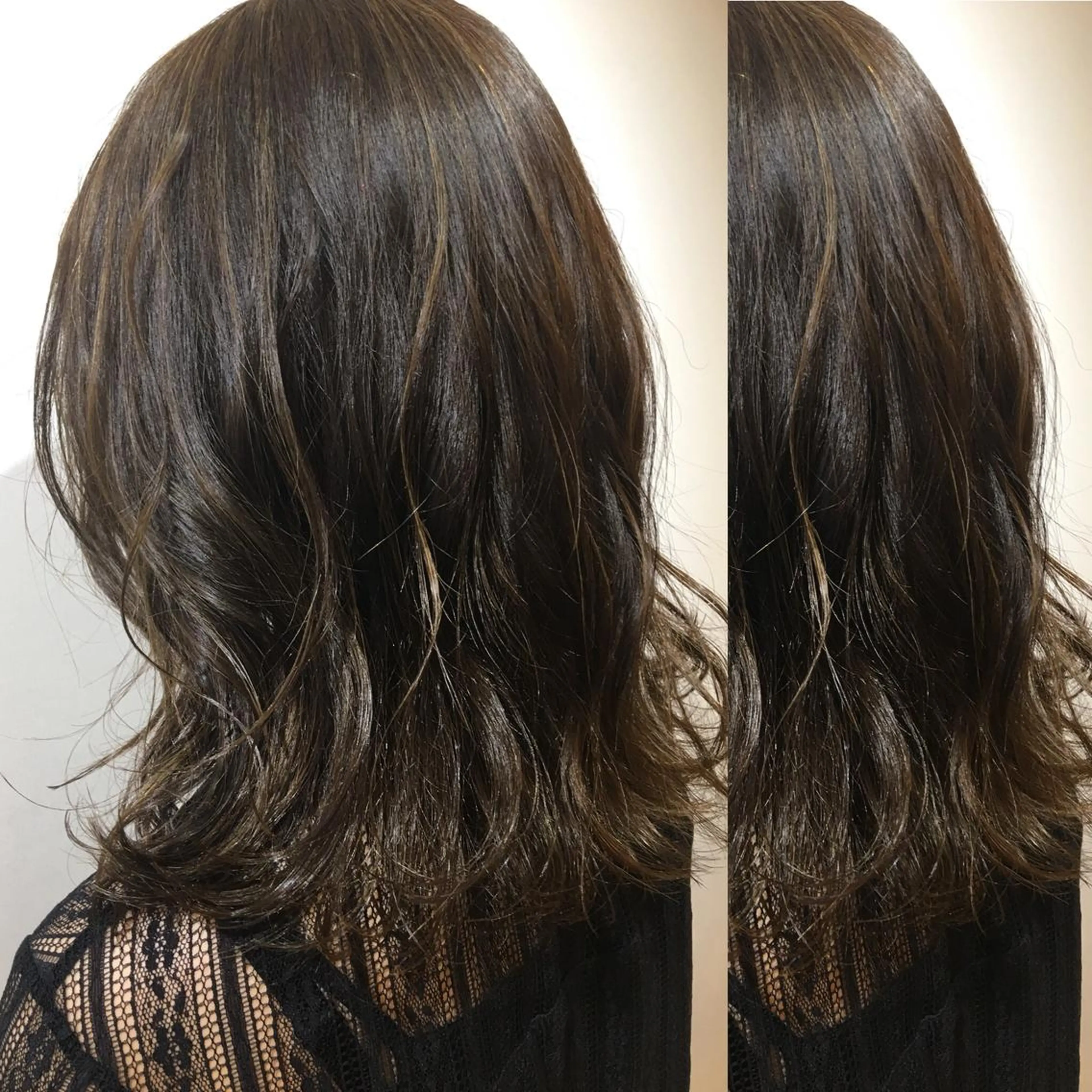 セミロング カラー box  mico. mutsumiのヘアスタイル