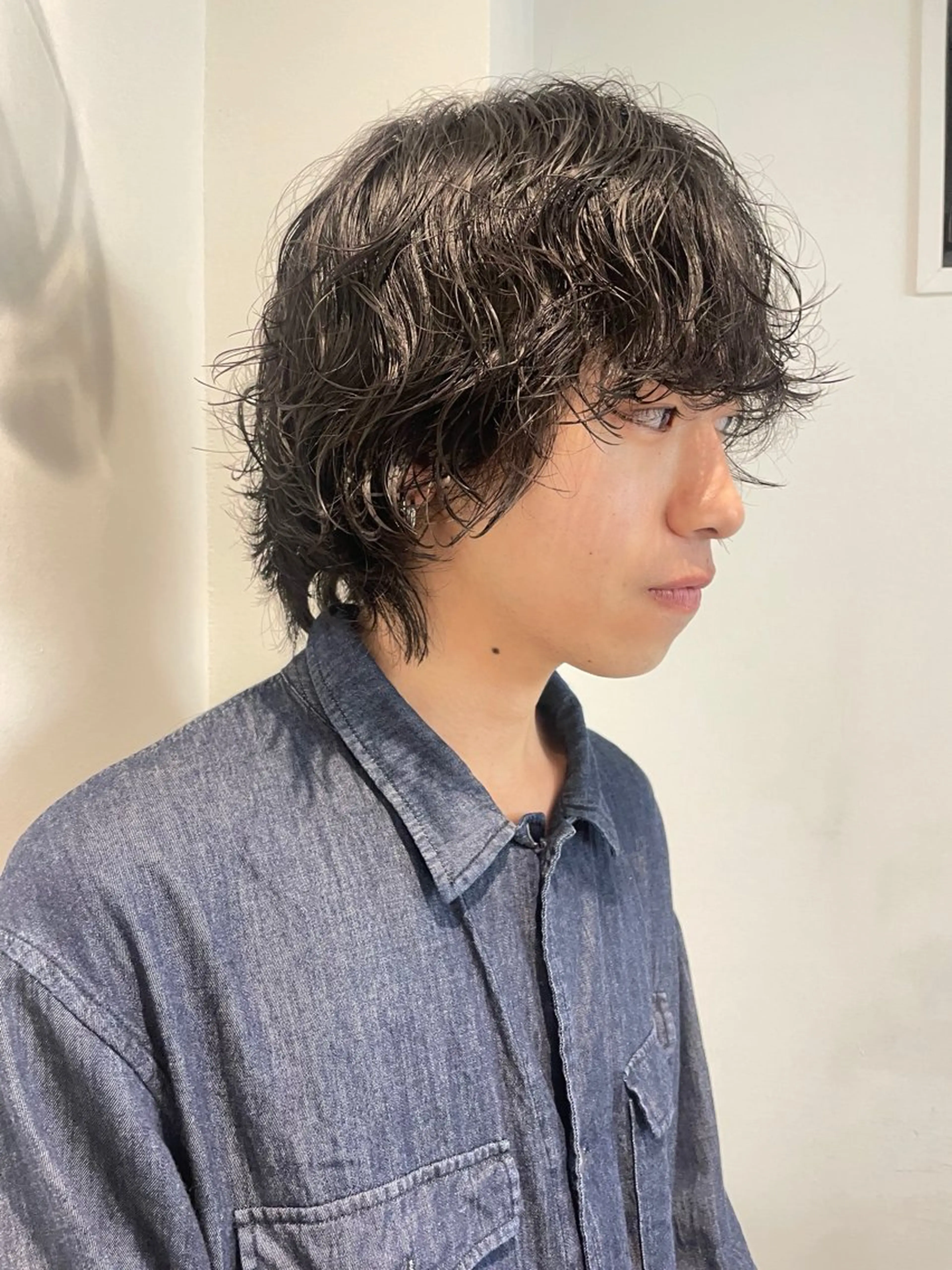 ミディアム パーマ メンズ pole所属・【pole】 minaのヘアスタイル