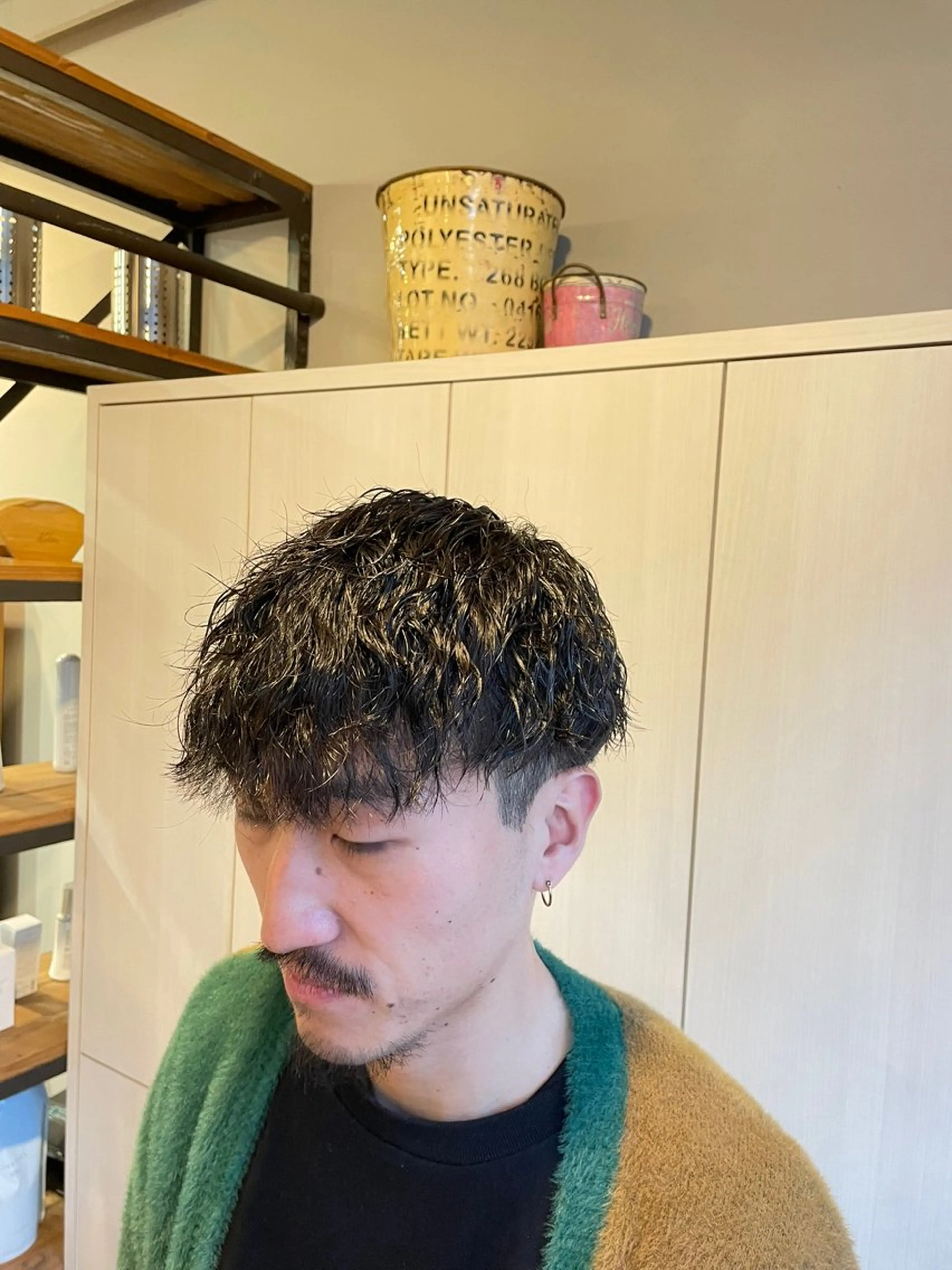 ショート パーマ メンズ カット パーマ トリートメント サトウ コウキ  メンズのヘアスタイル