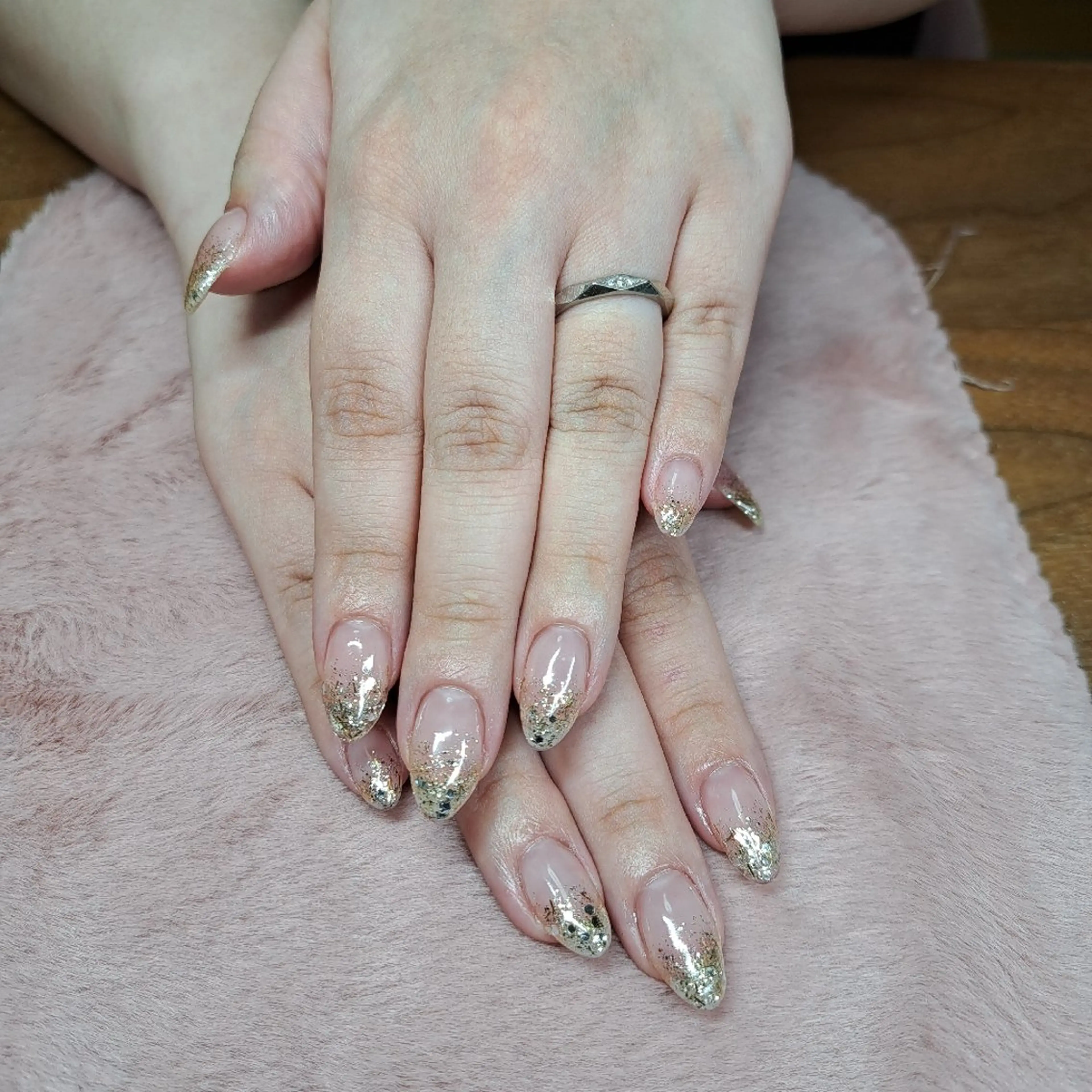 ネイル グラデーション ラメ(グリッター) ラメグラデーション HAYASHI  Nのネイルデザイン