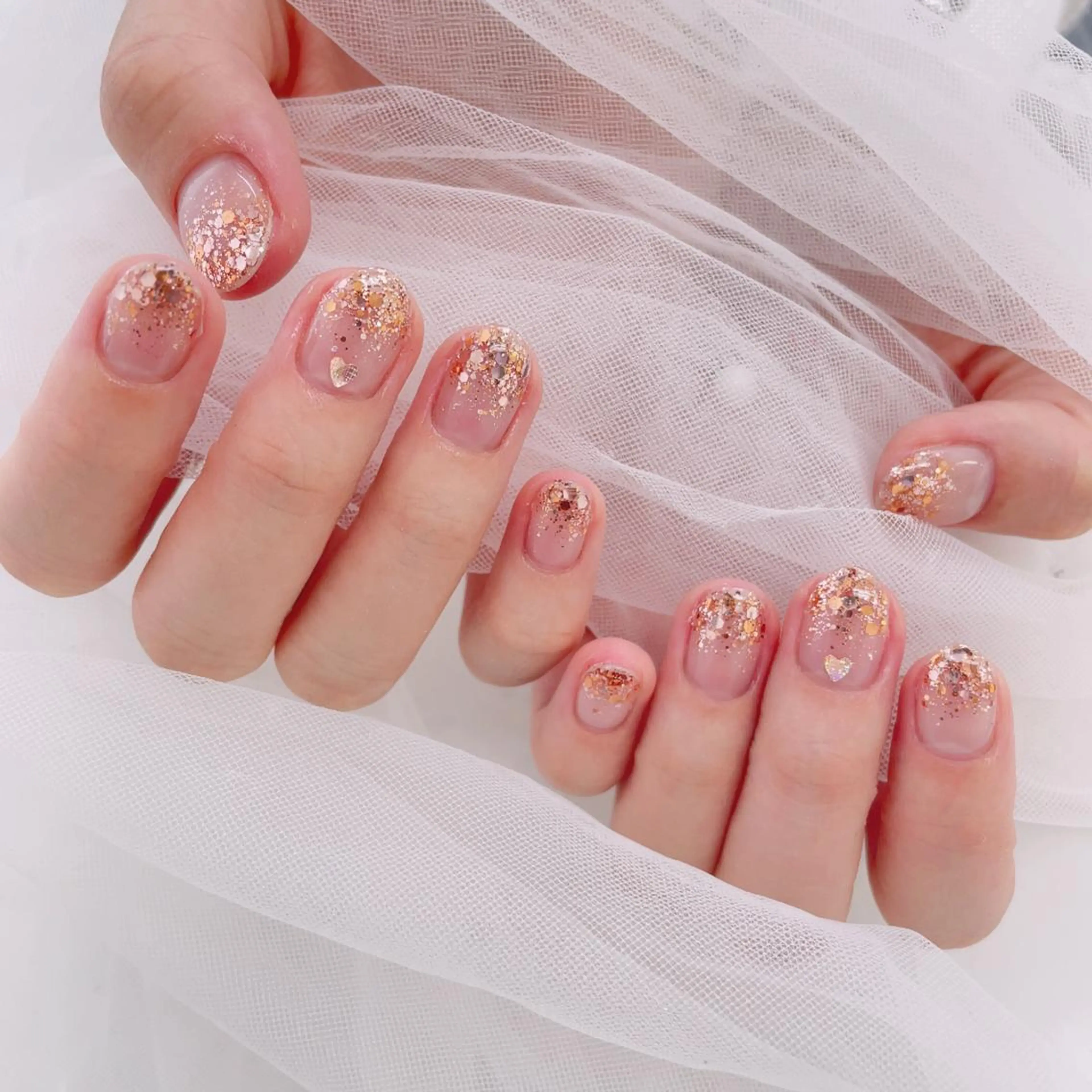 ショート ハンドネイル 💓URAN💓 道玄坂店のネイルデザイン