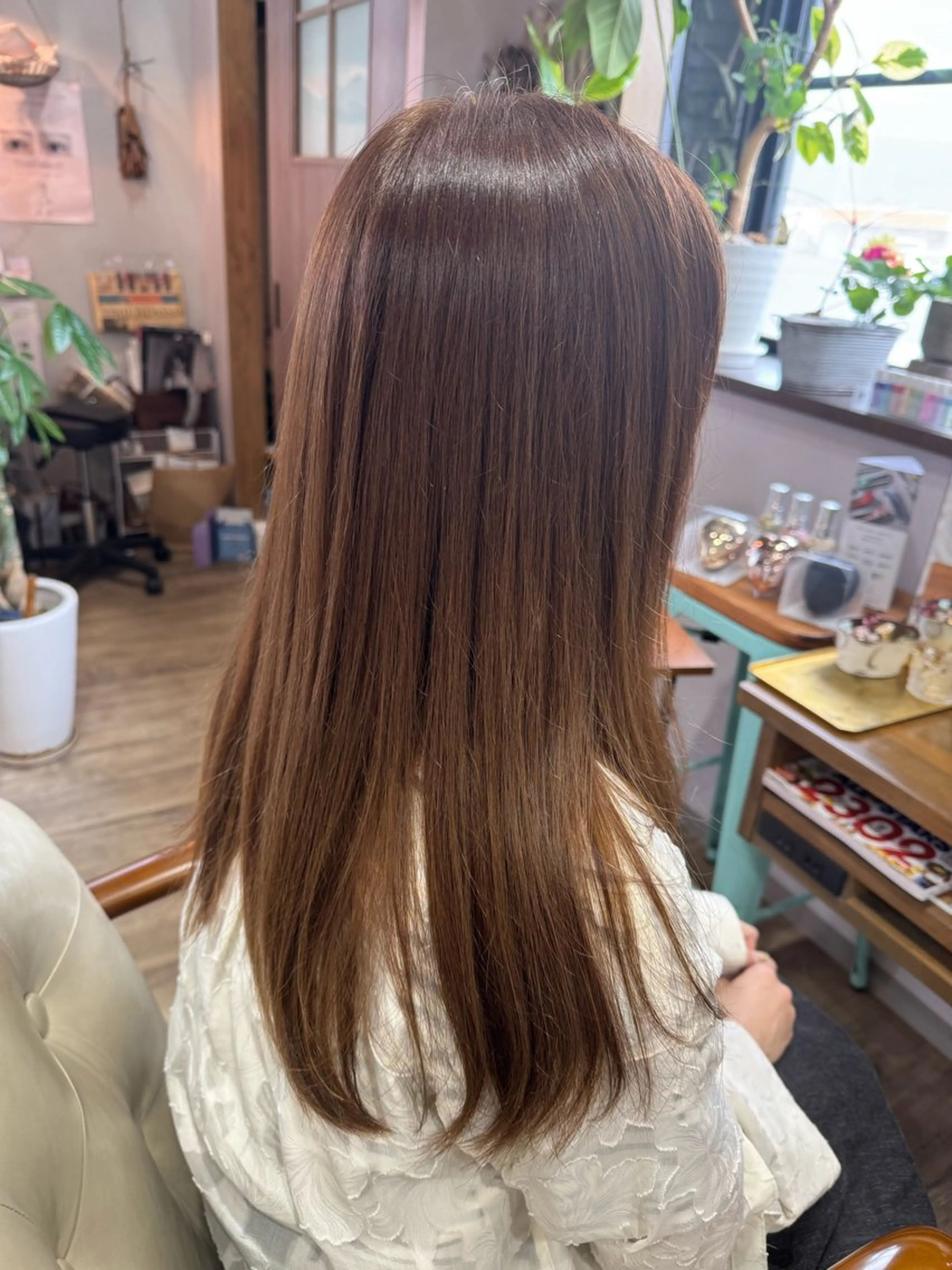 ロング カラー パーマ ベージュカラー 透明感カラー B-rilliant ビーリリアント所属・今井 里美のヘアスタイル