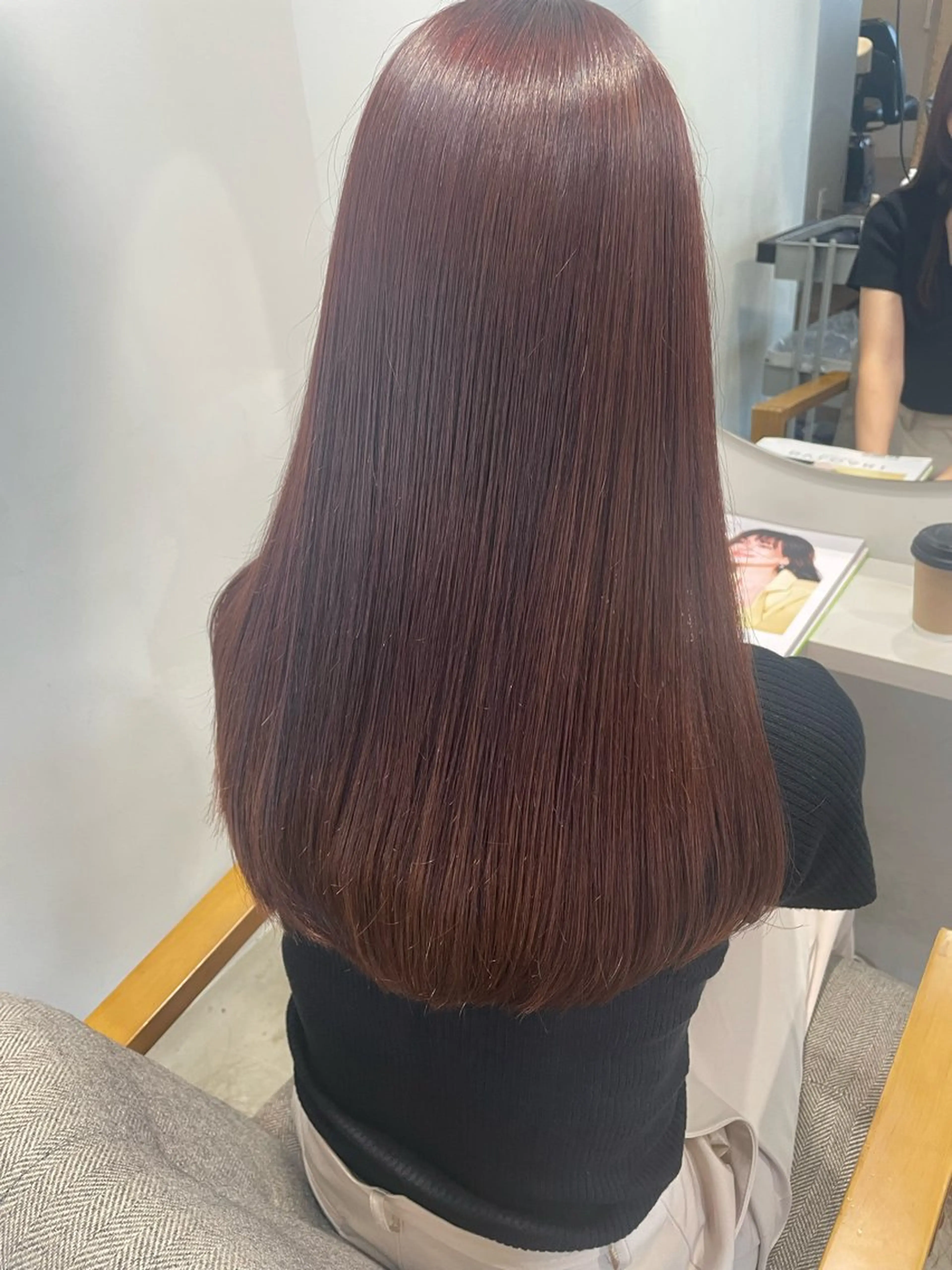 ロング カラー カット ヘアカラー チグサ ミウのヘアスタイル