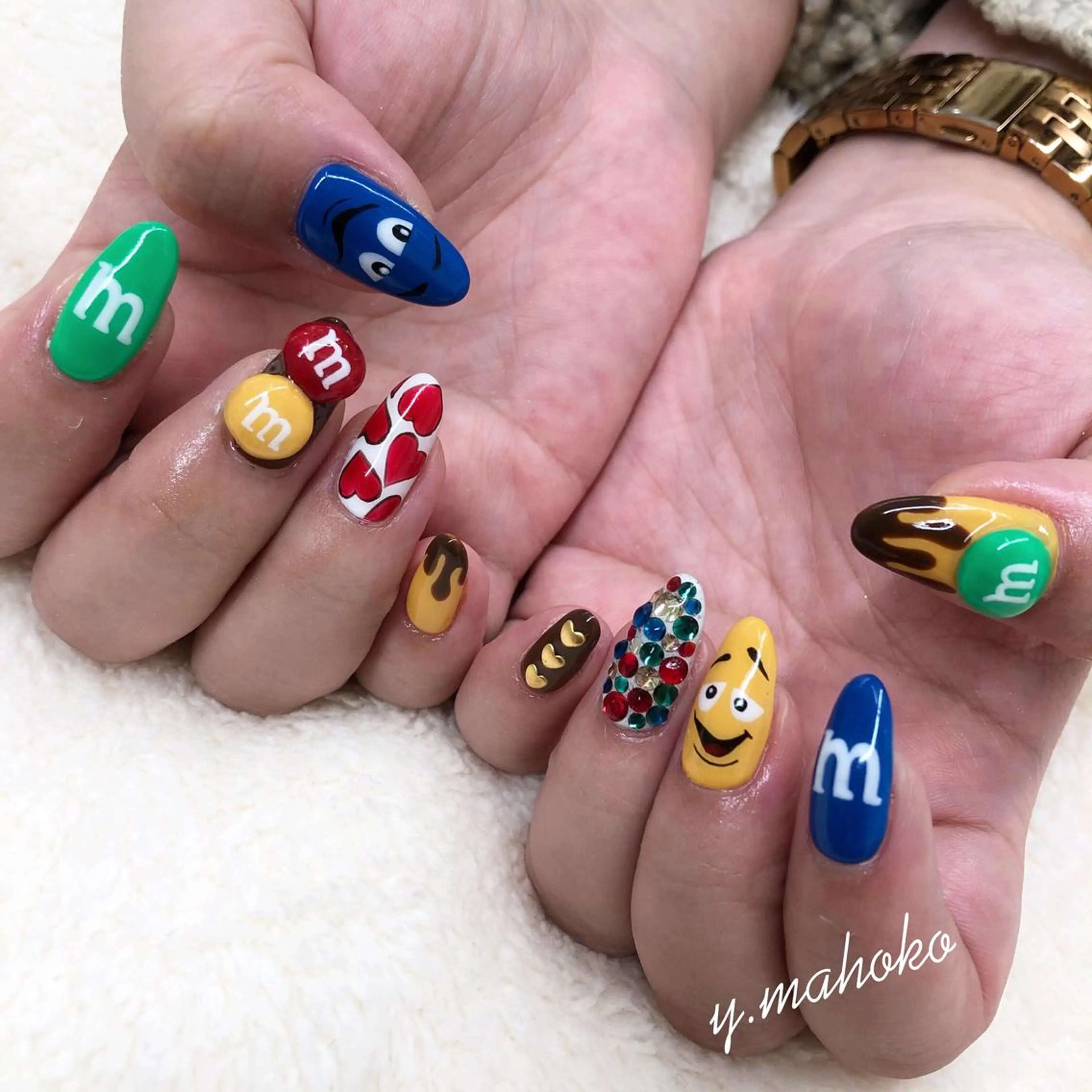 ネイル アートネイル ハンドネイル She nail studio 原宿所属・パラジェル有/ スカルプ/mahoのネイルデザイン