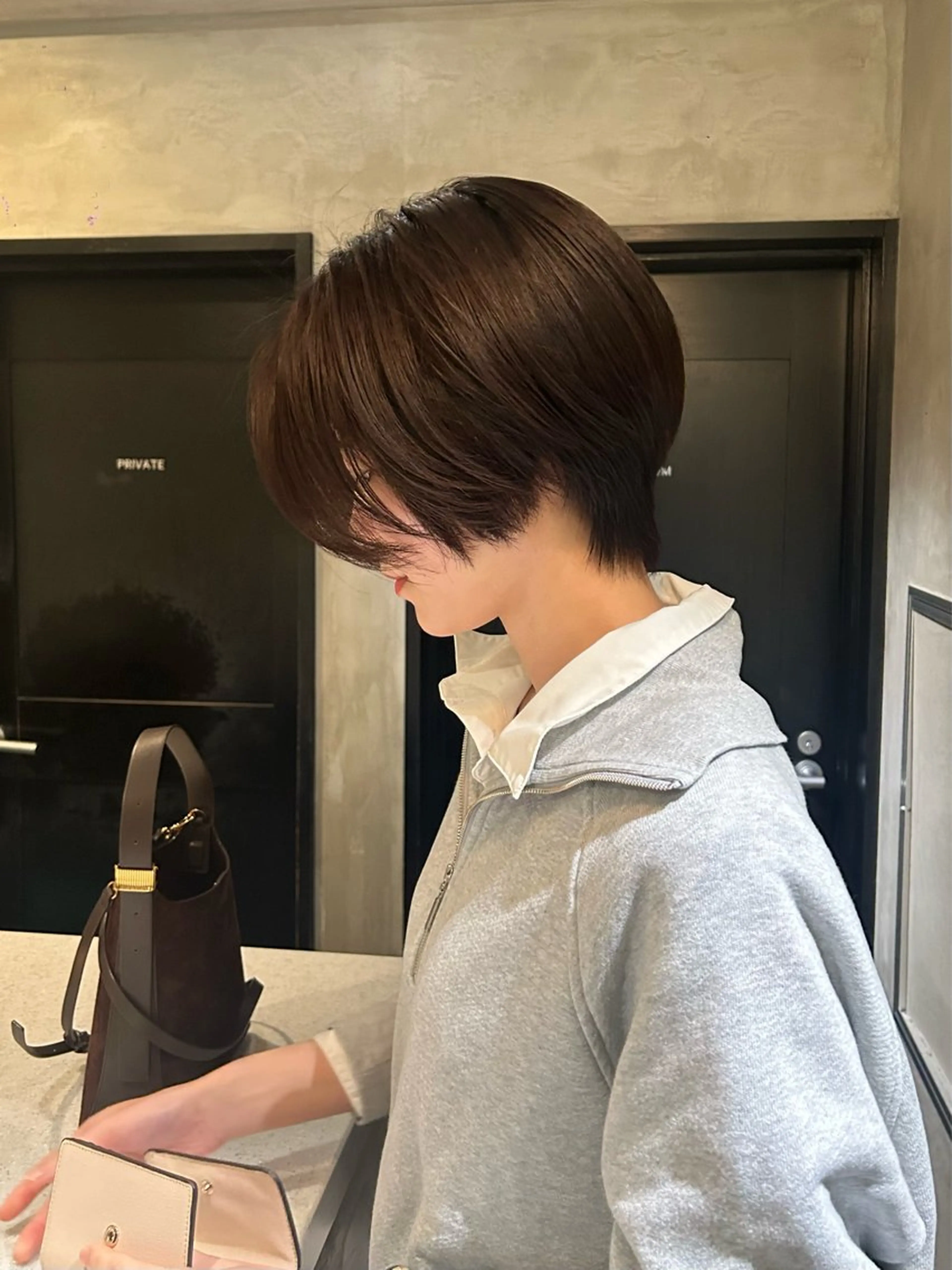 ショート カラー ヘアカラー トリートメント タナカ カナ🫧のヘアスタイル