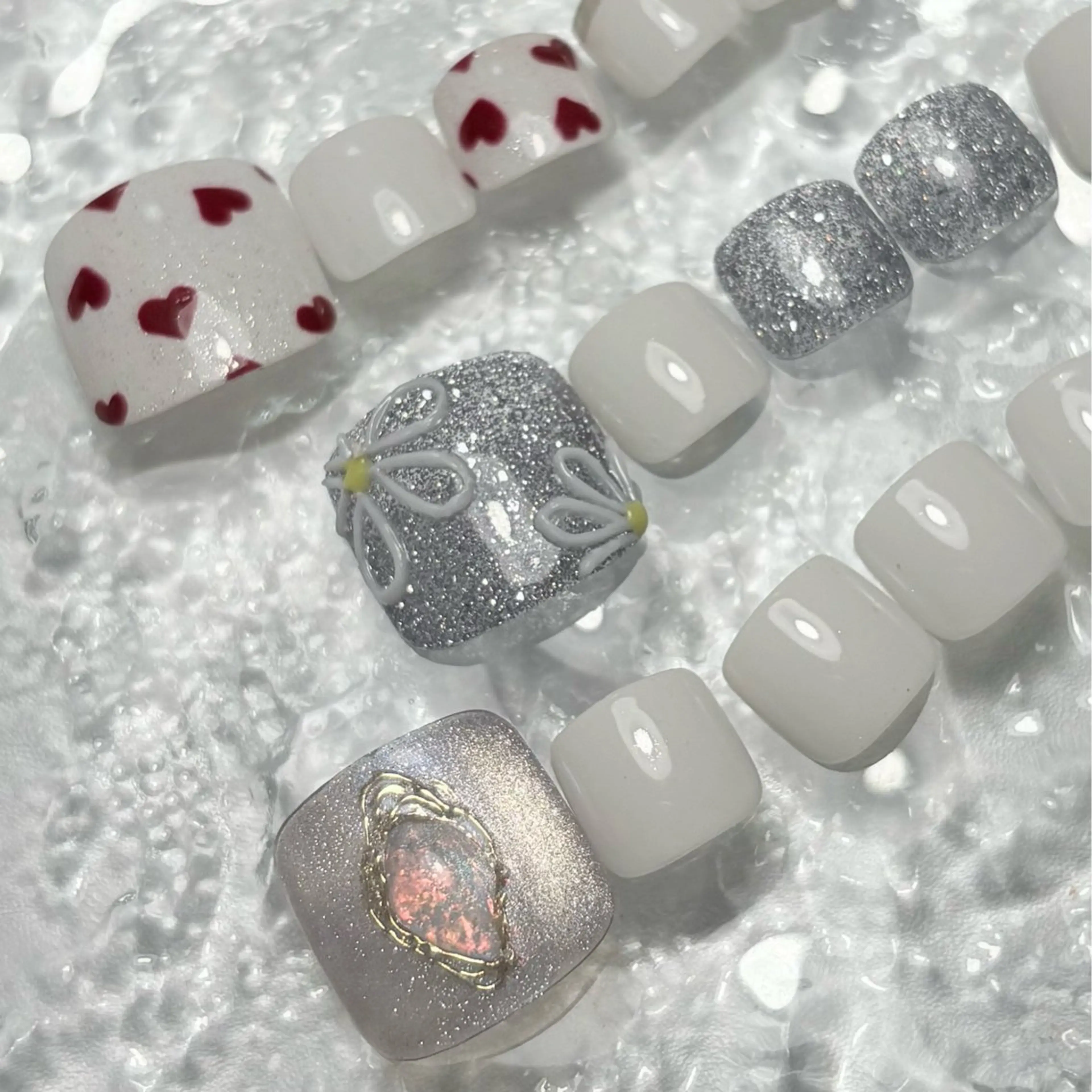 ネイル フットネイル Li'a Bloom所属・🦋🤍 madoka🤍のネイルデザイン