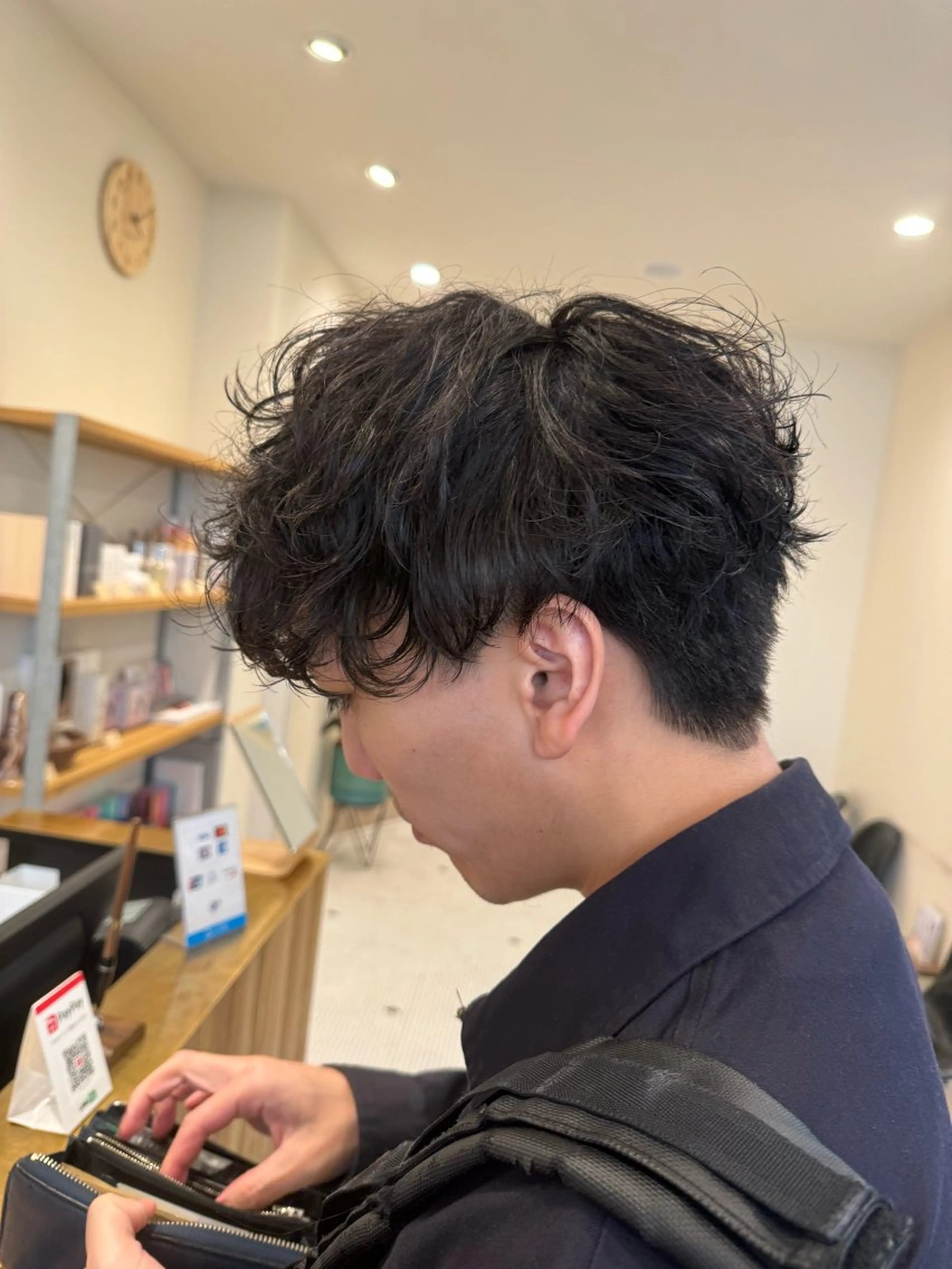 パーマ メンズ 🐋湊 ゆうき /ショートカット🫧のヘアスタイル