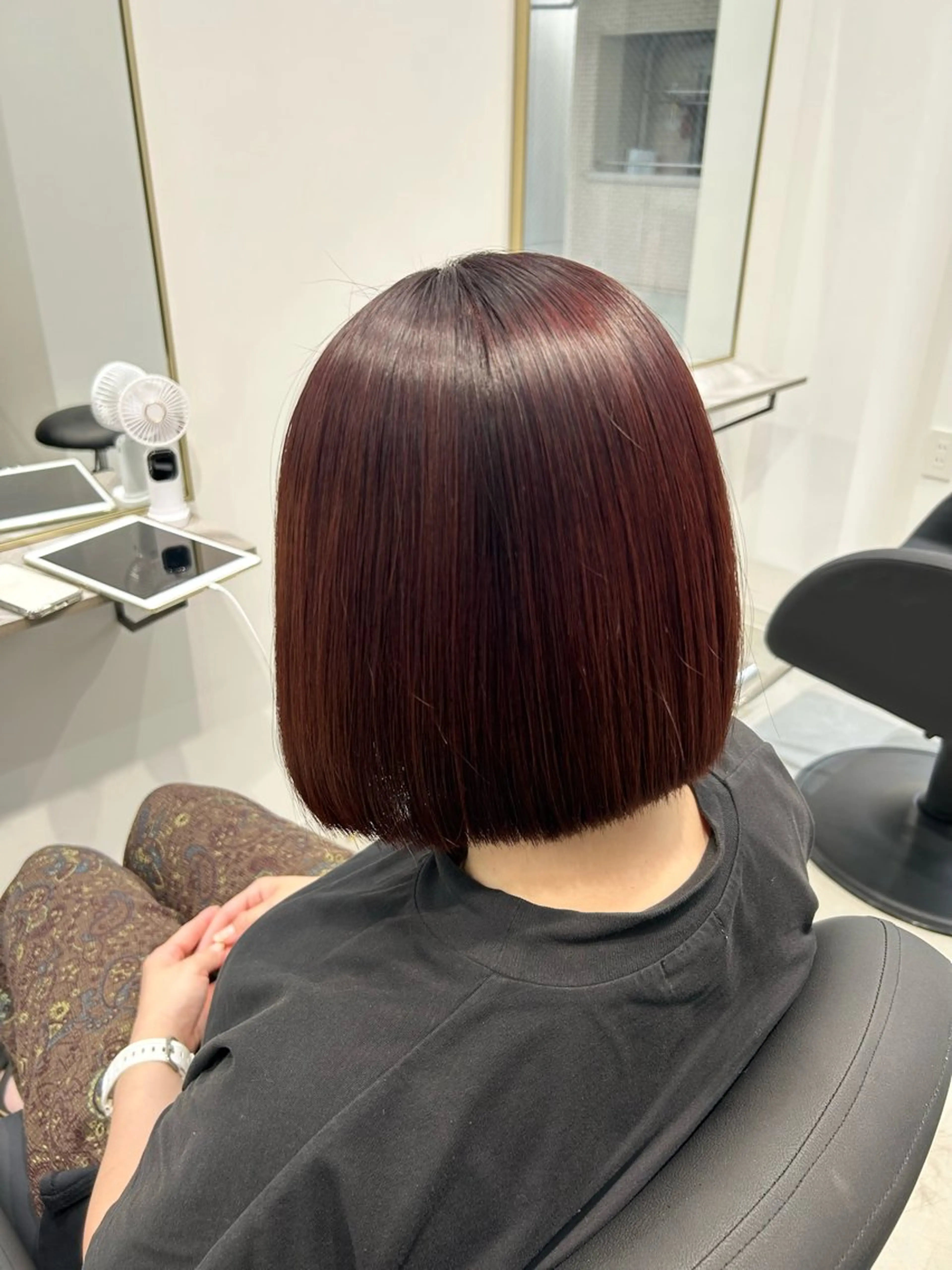 ショート 縮毛矯正 トリートメント CLAN所属・毛利 碧のヘアスタイル