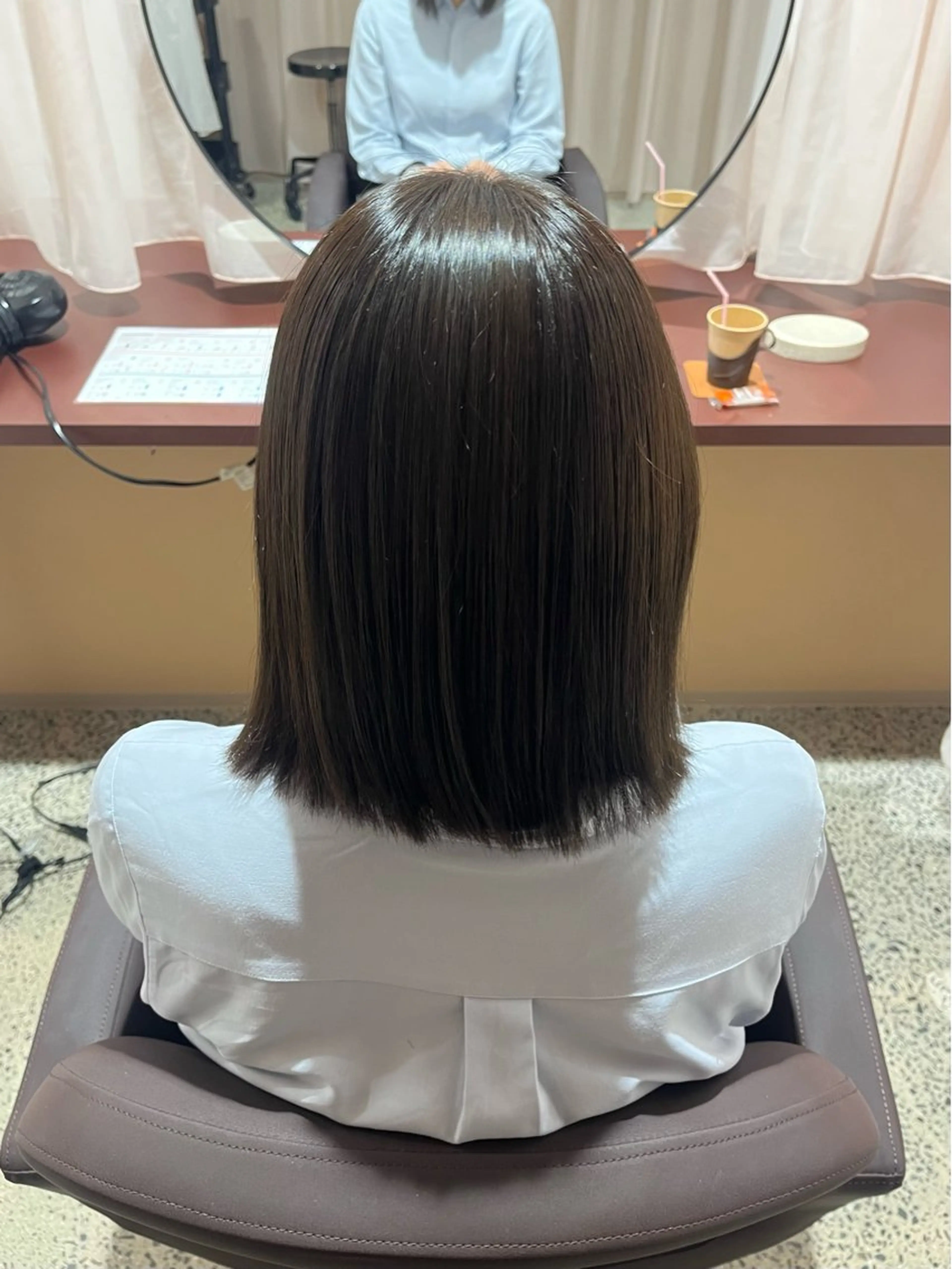 カラー ベージュカラー 透明感カラー オリーブベージュ ヘアカラー YOKE 桃山台 SAKI♩ ܸのヘアスタイル