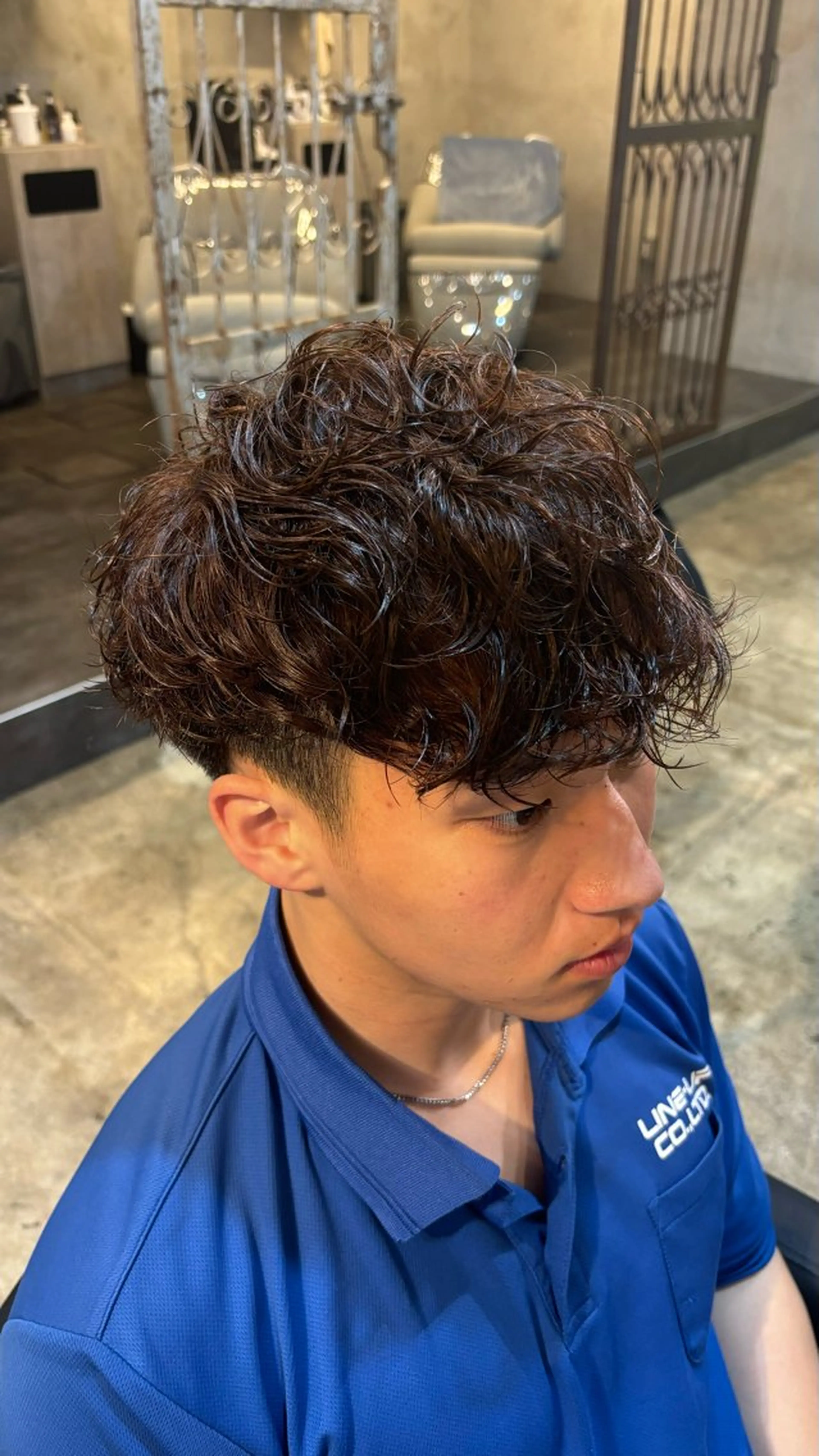 ショート カラー パーマ カット ヘアカラー メンズカットパーマ /岐阜/yudaiのヘアスタイル