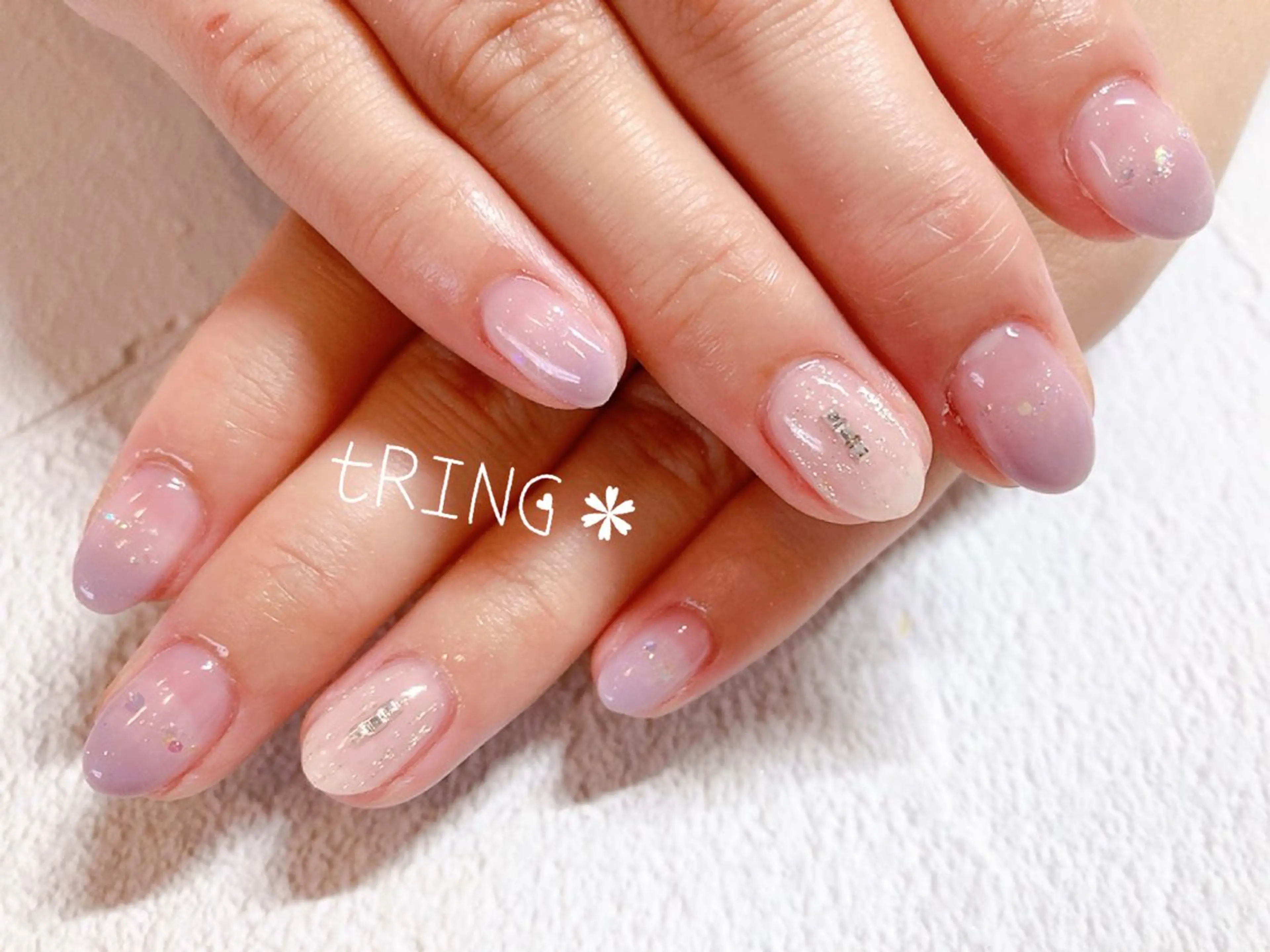 ネイル ハンドネイル tRING＊ しいの木台のネイルデザイン