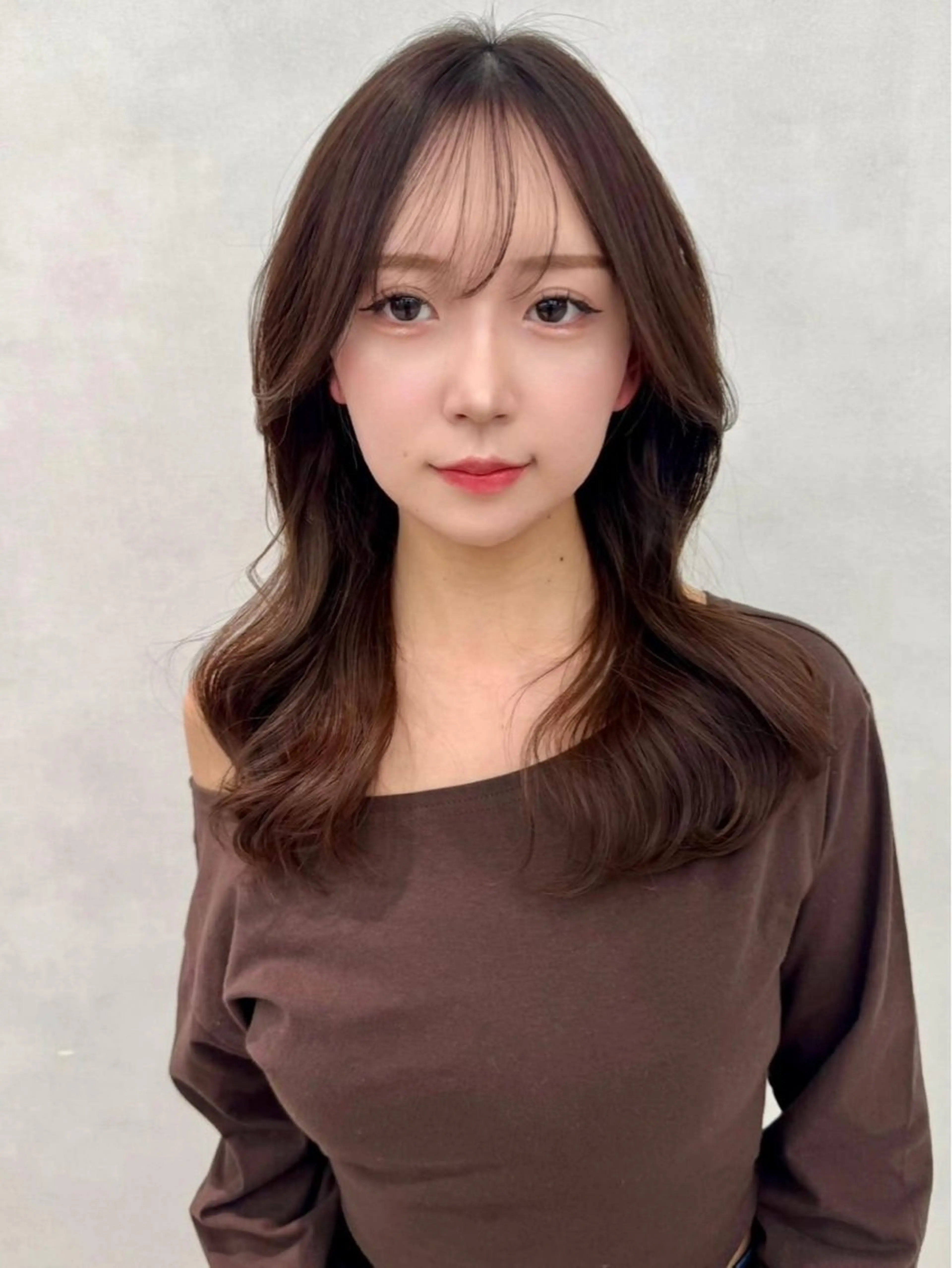 ロング ヘアカラー トリートメント 🇰🇷韓国レイヤー ケアカラー／田川佑紀のヘアスタイル