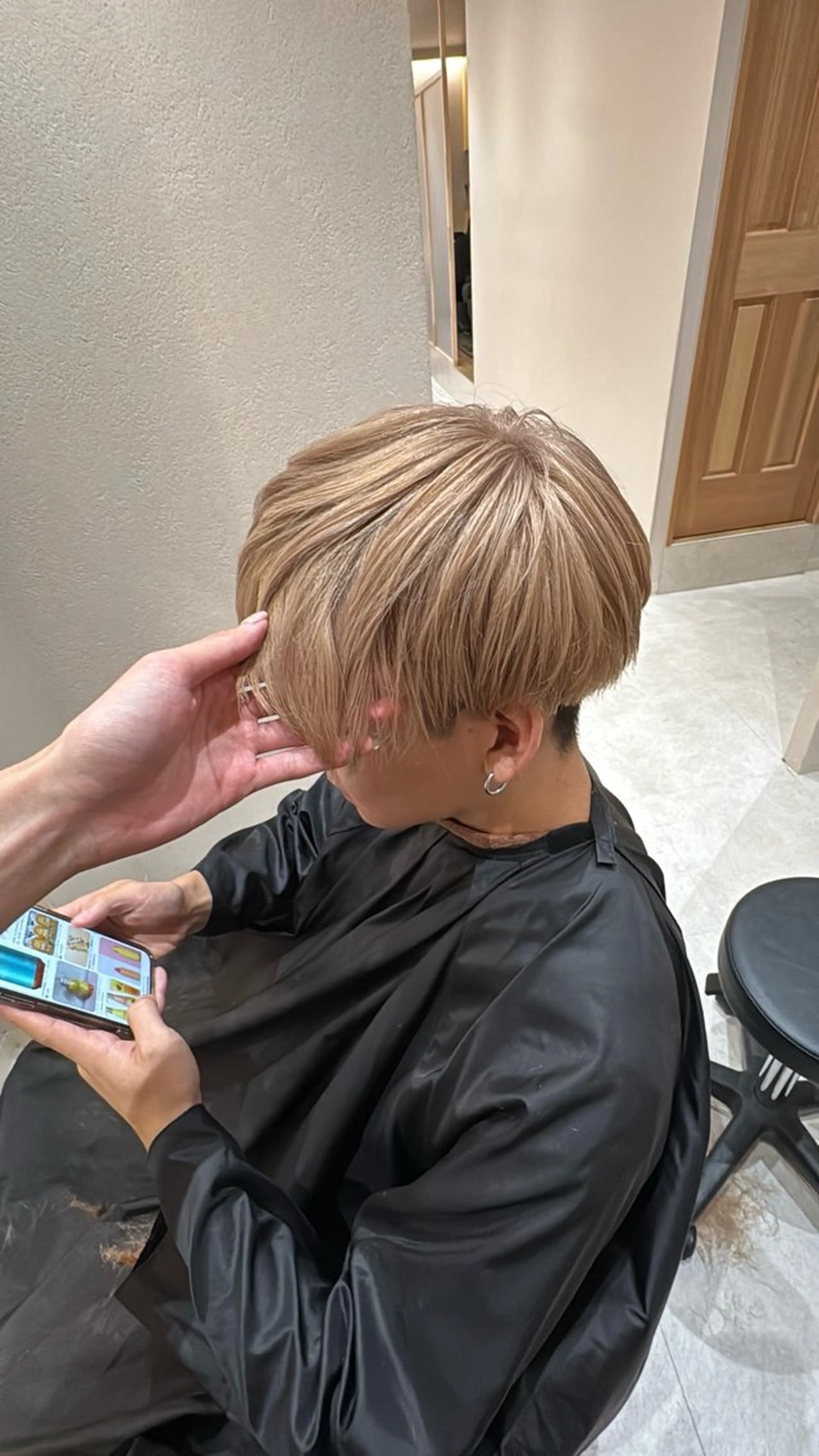 カラー カット ヘアカラー ハイトーン×ショート /RINのヘアスタイル