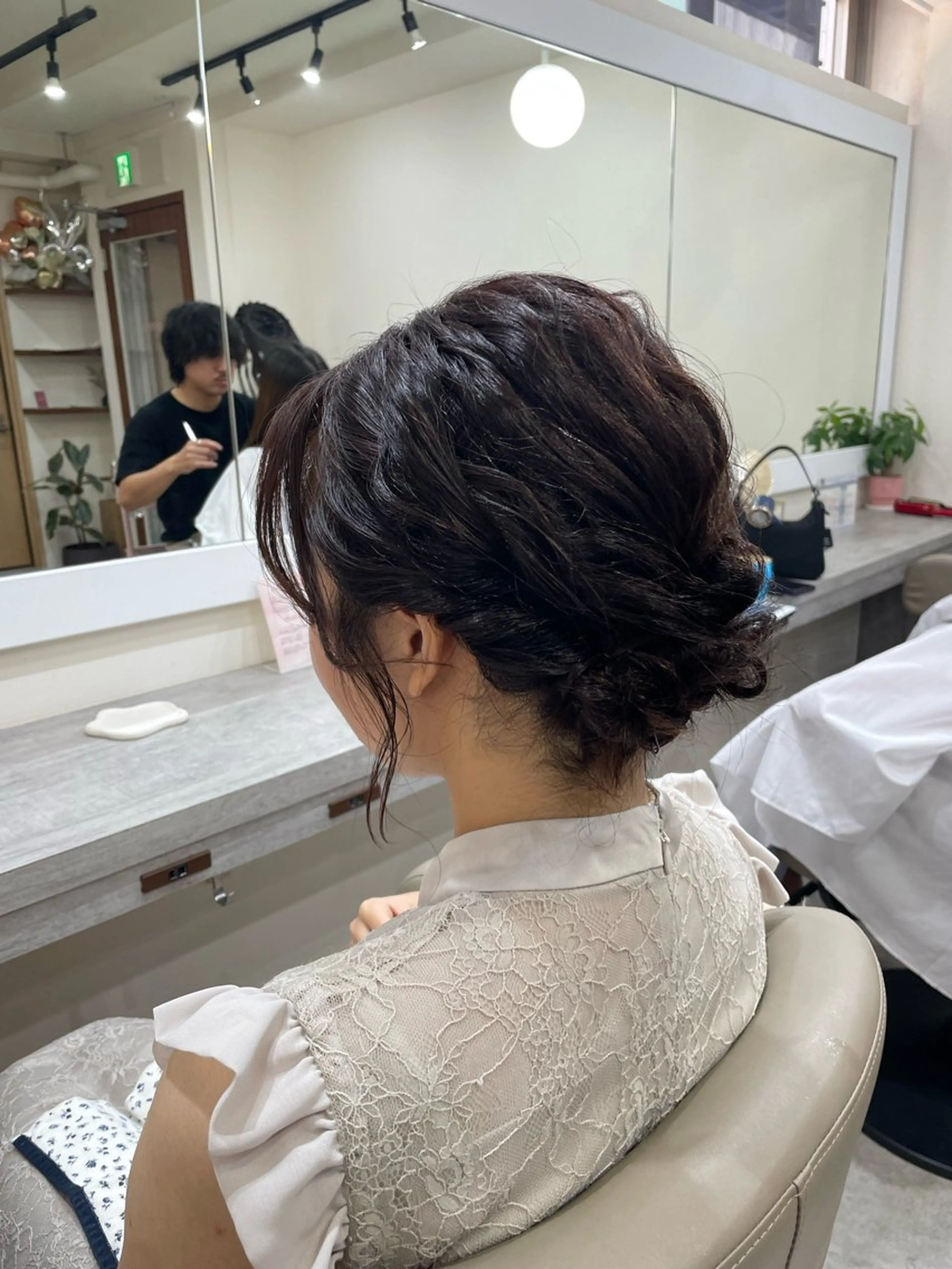 ミディアム ヘアセット 韓国風パーマ/ヘア セット/店長みづきのヘアスタイル