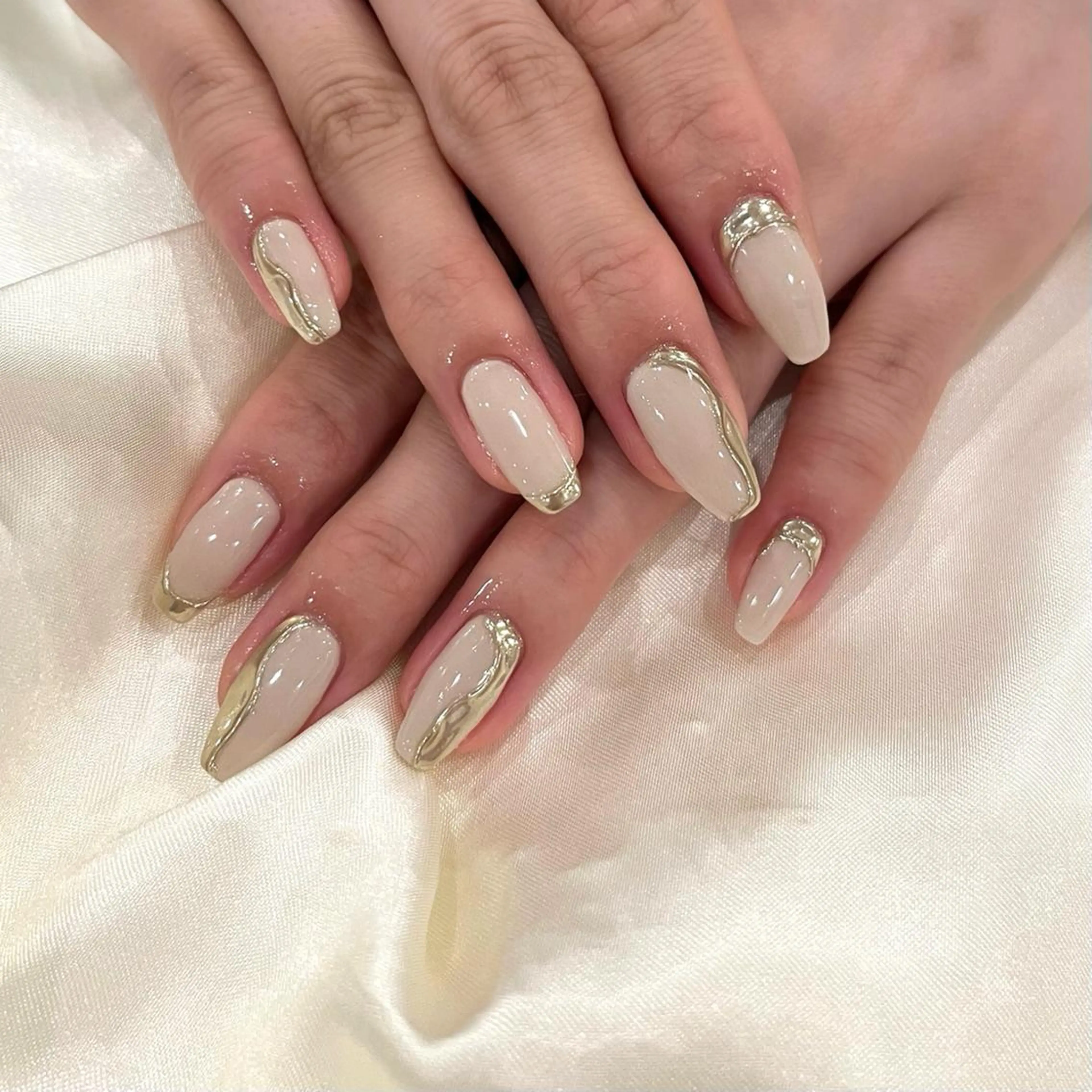 ネイル ボルドー ブラウン 坂本 望のネイルデザイン