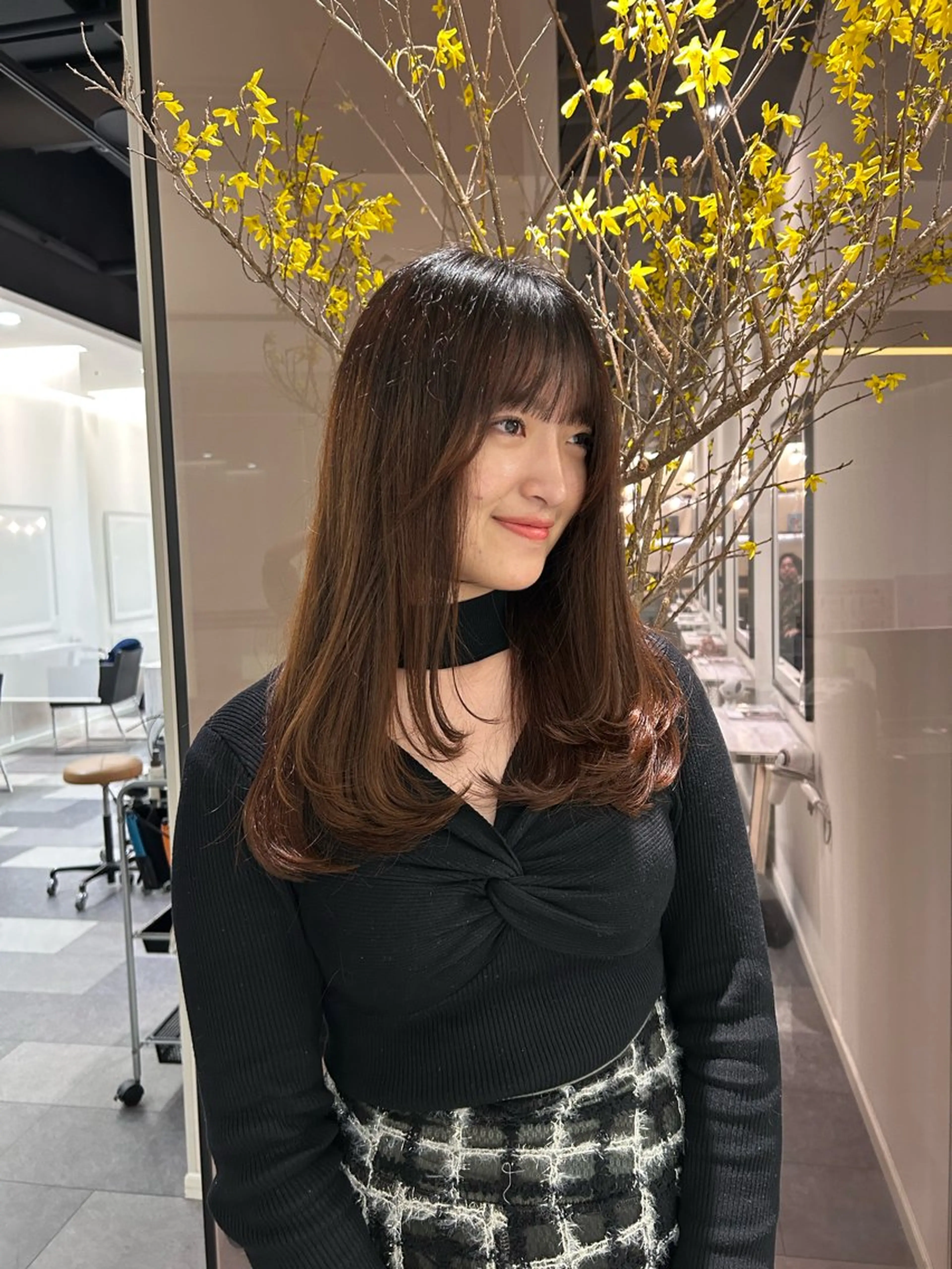 ロング 中原 優美のヘアスタイル
