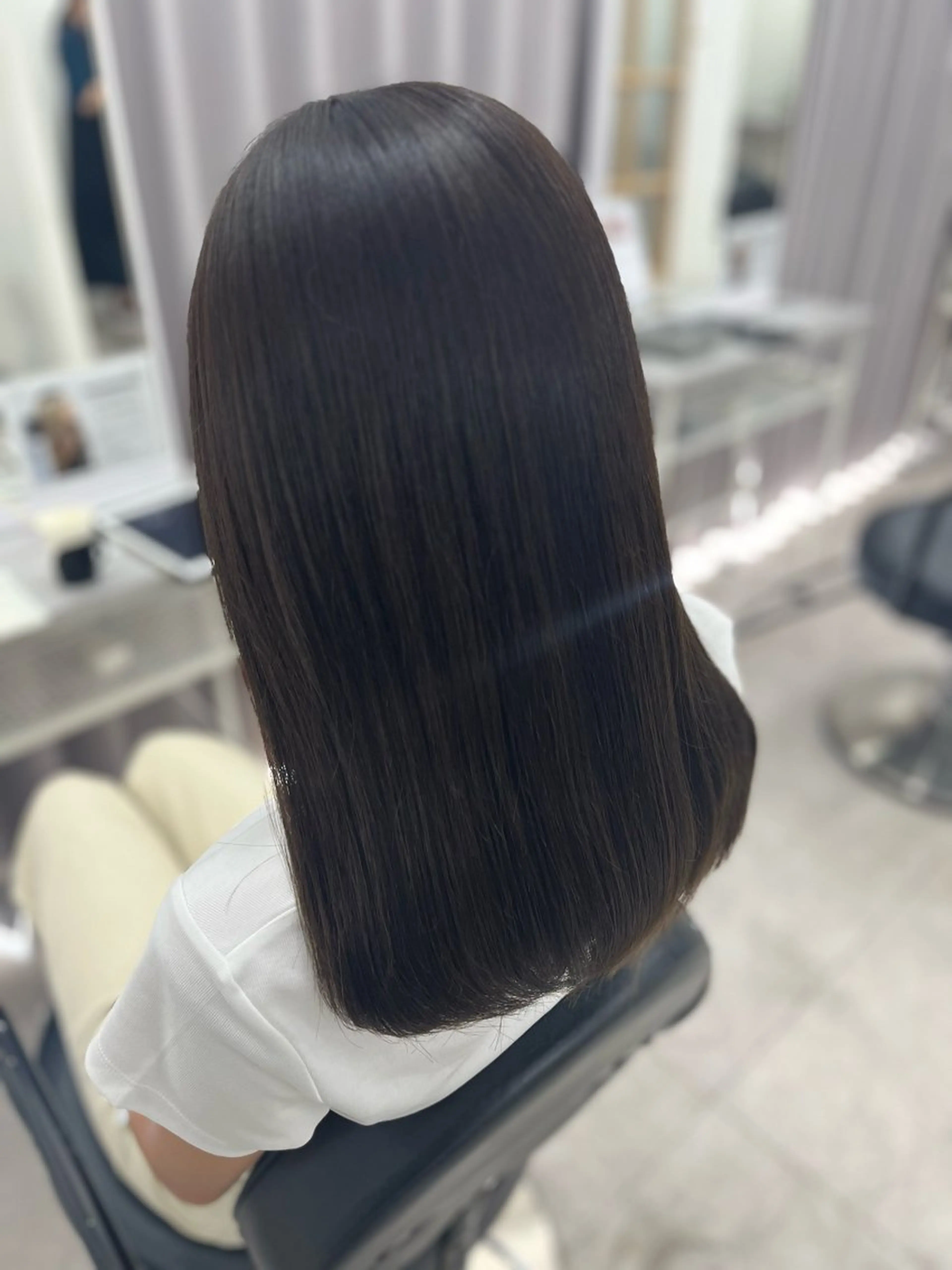 セミロング カラー カット ヘアカラー トリートメント 🫧ぷる艶カラー🫧 Yuubi🦩のヘアスタイル