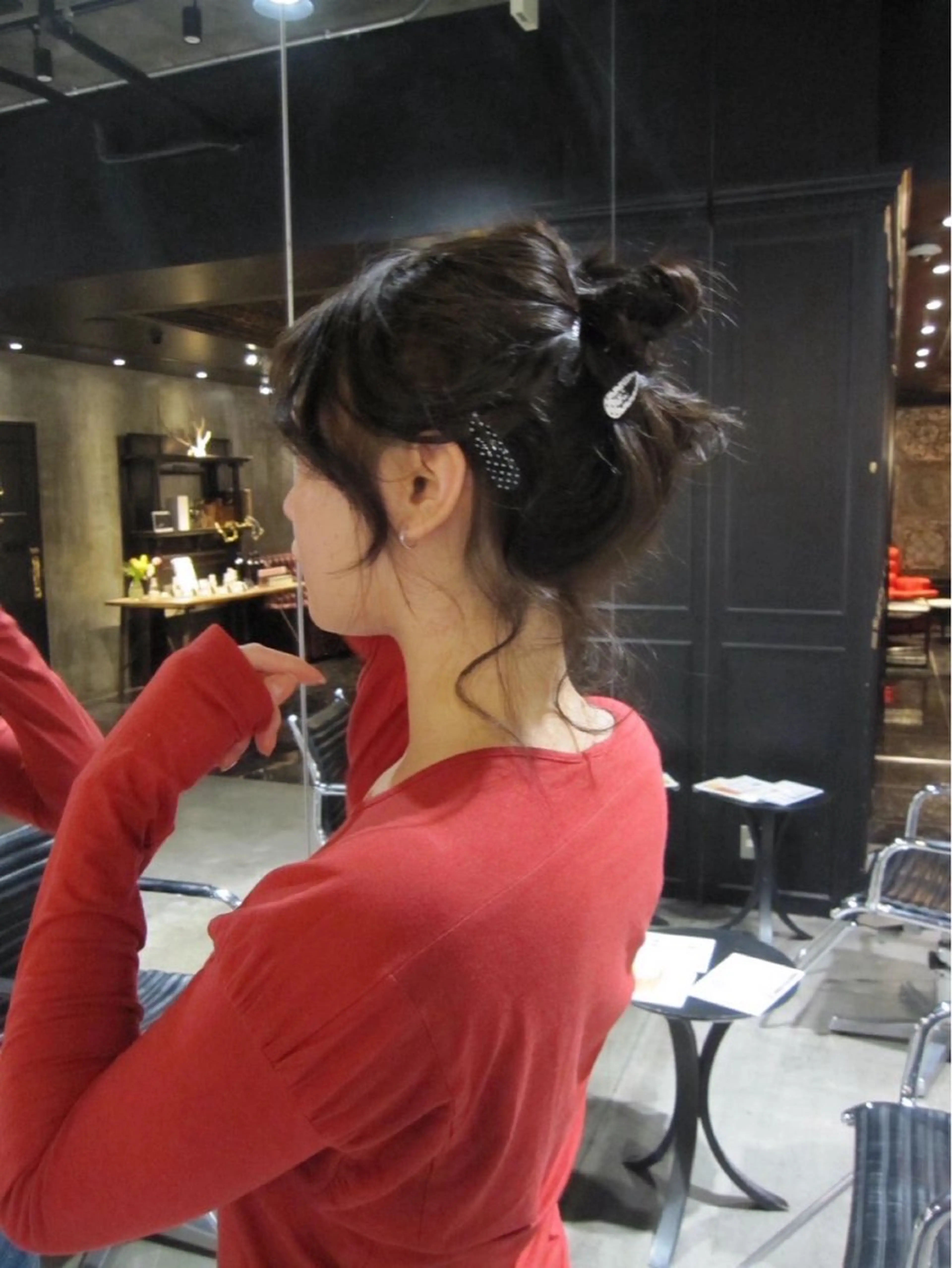 ミディアム ヘアアレンジ カット ヘアカラー ルカ/透明感 ×レイヤーのヘアスタイル