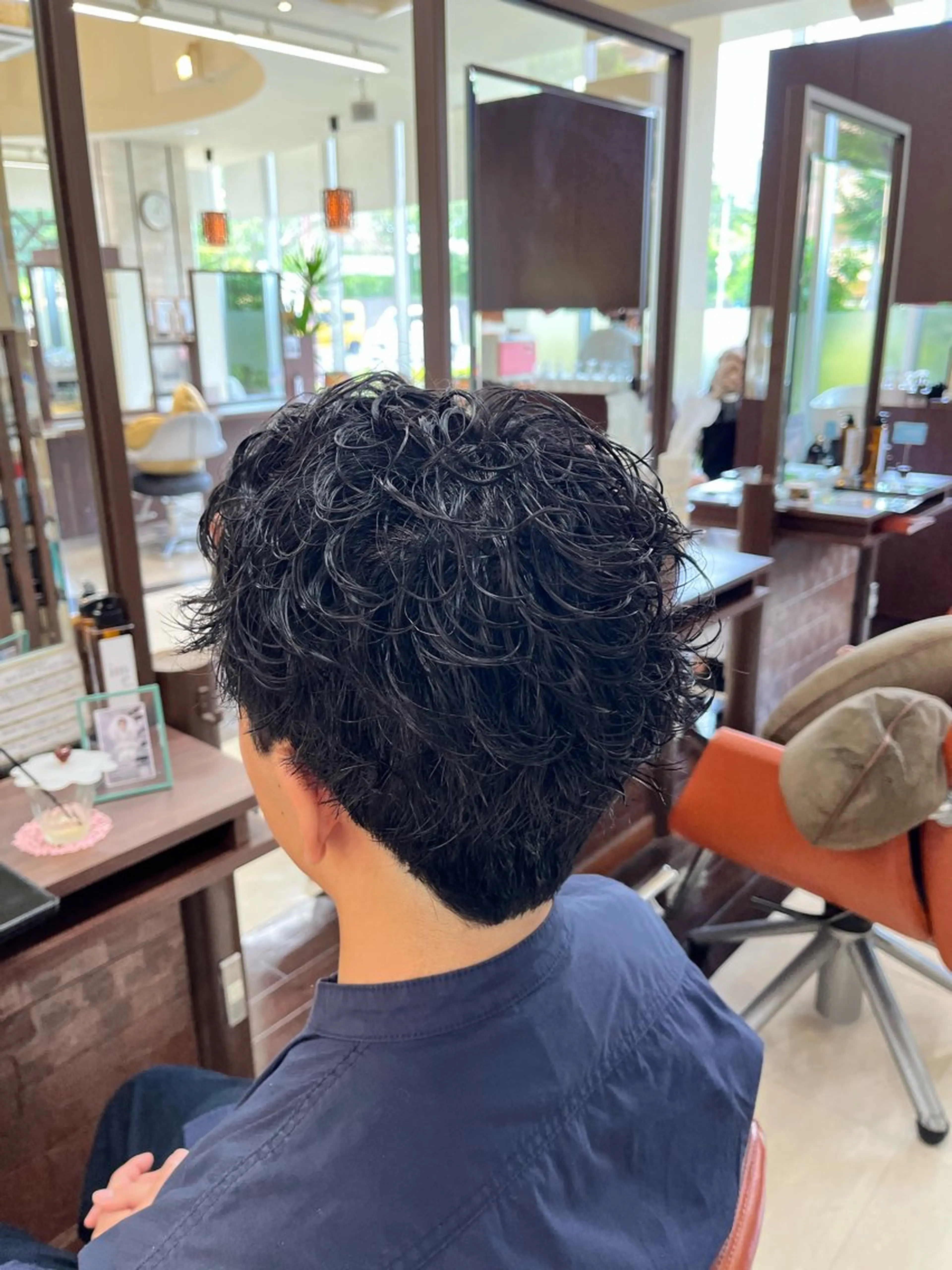 ショート パーマ メンズ メンズパーマ ショートヘア AROH  men's cut&men's perm 船橋店所属・🧊メンズ特化🧊 高木航希のヘアスタイル