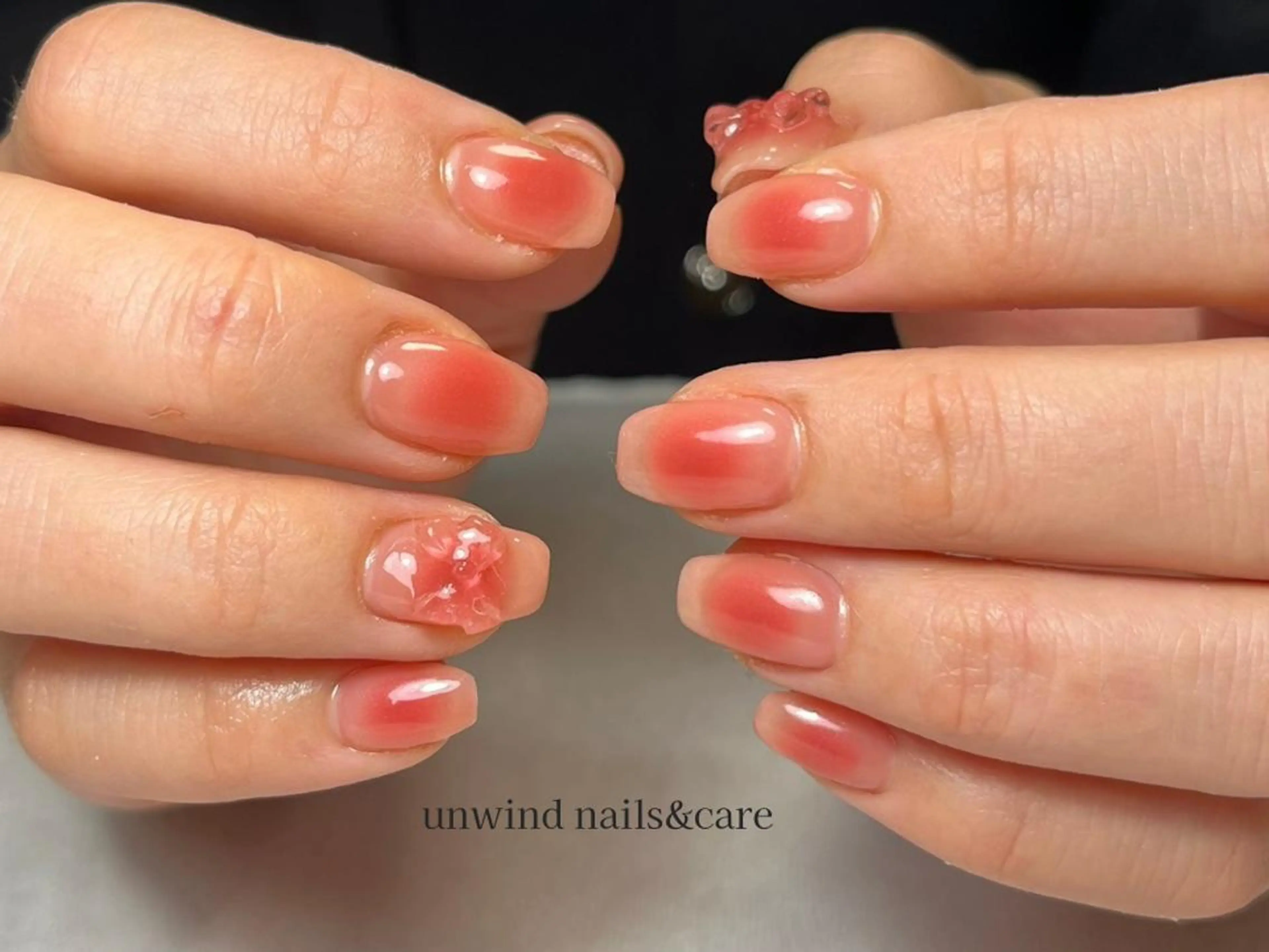 【HAND】Simpleチークネイル🐰💋 ¥7,700の写真