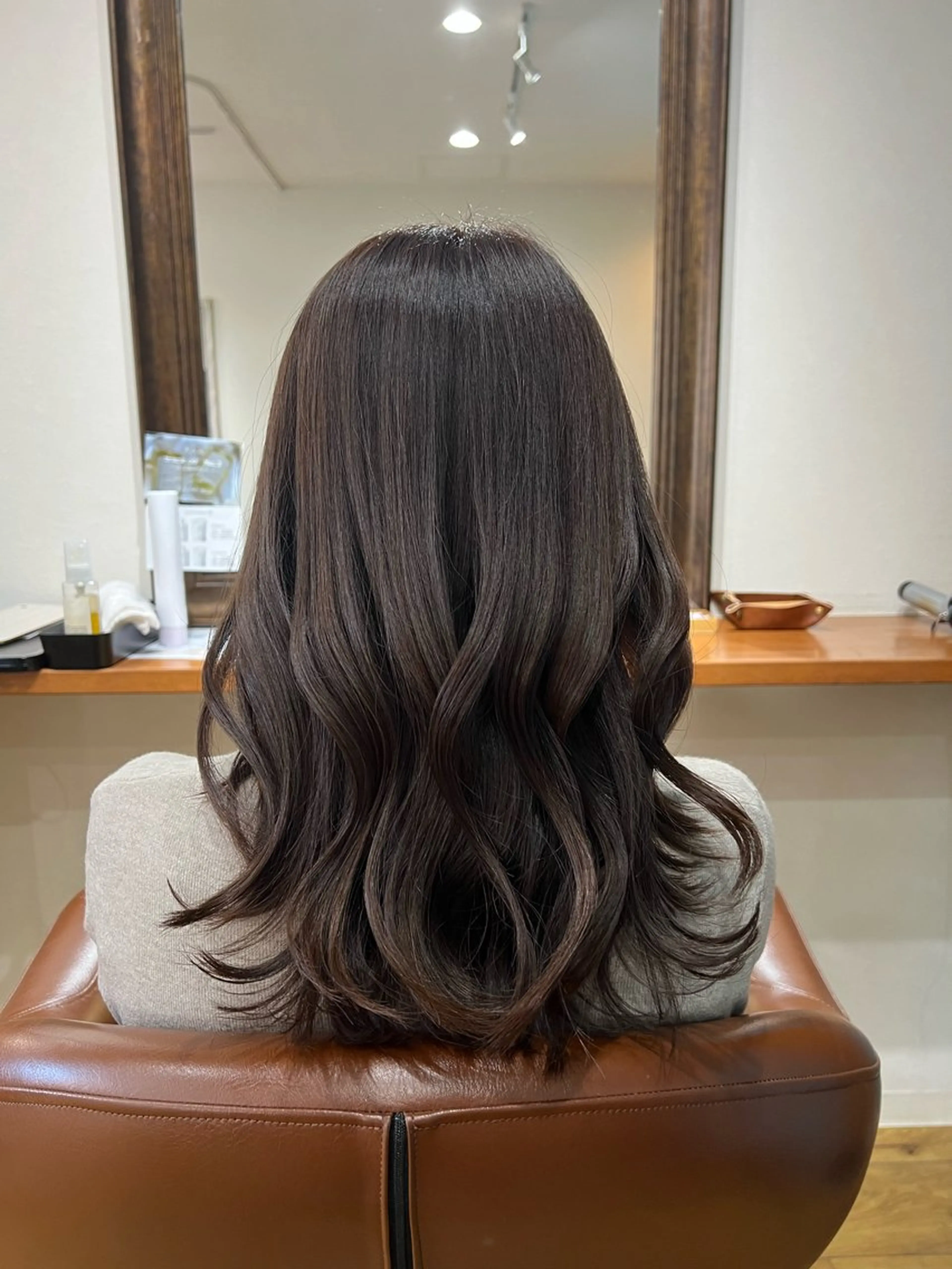 セミロング 透明感カラー🩵/ 艶カラー/minaのヘアスタイル