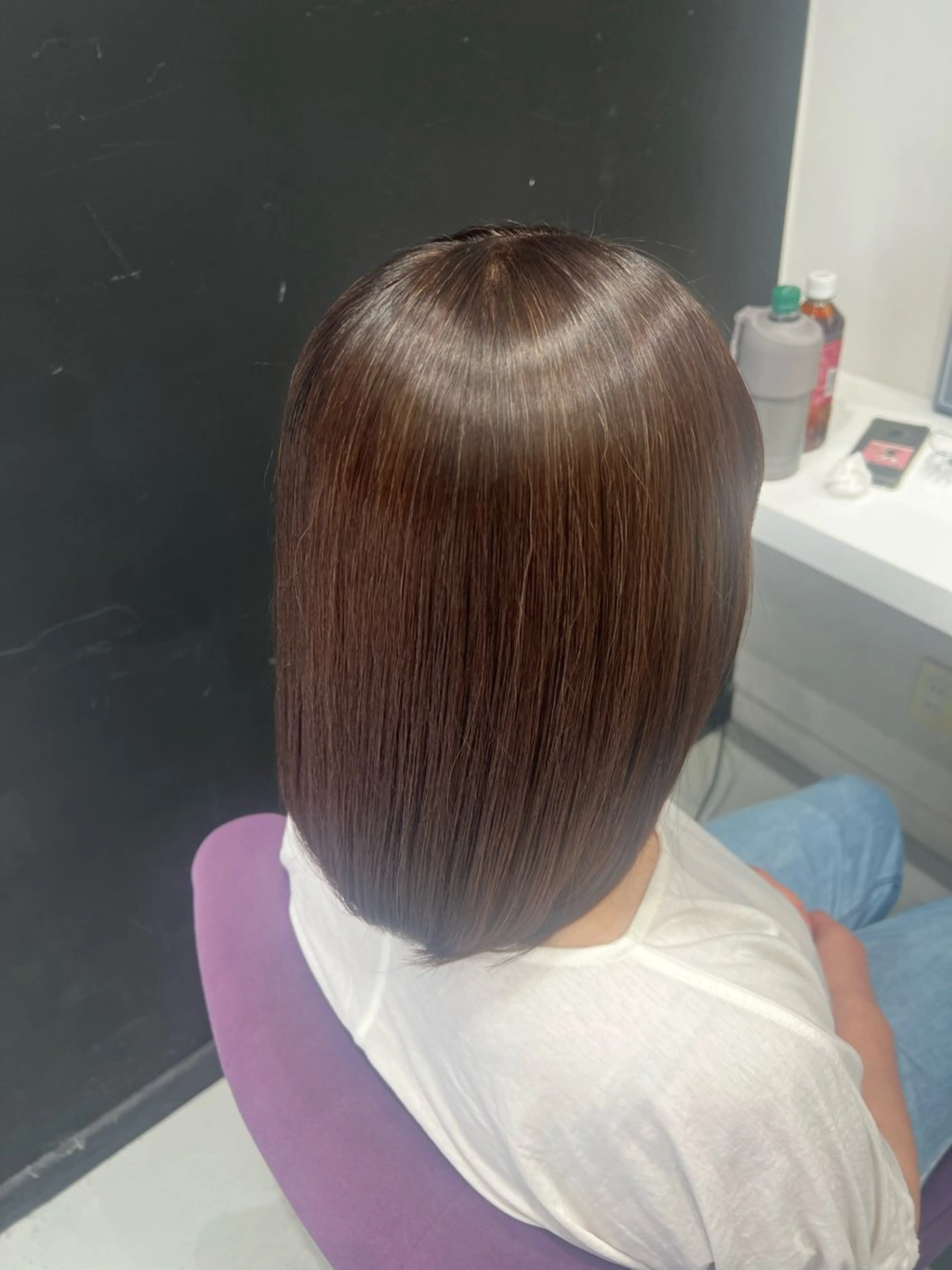 ミディアム トリートメント 韓国風顔まわり/ベー ジュ/マツエク♡美咲のヘアスタイル