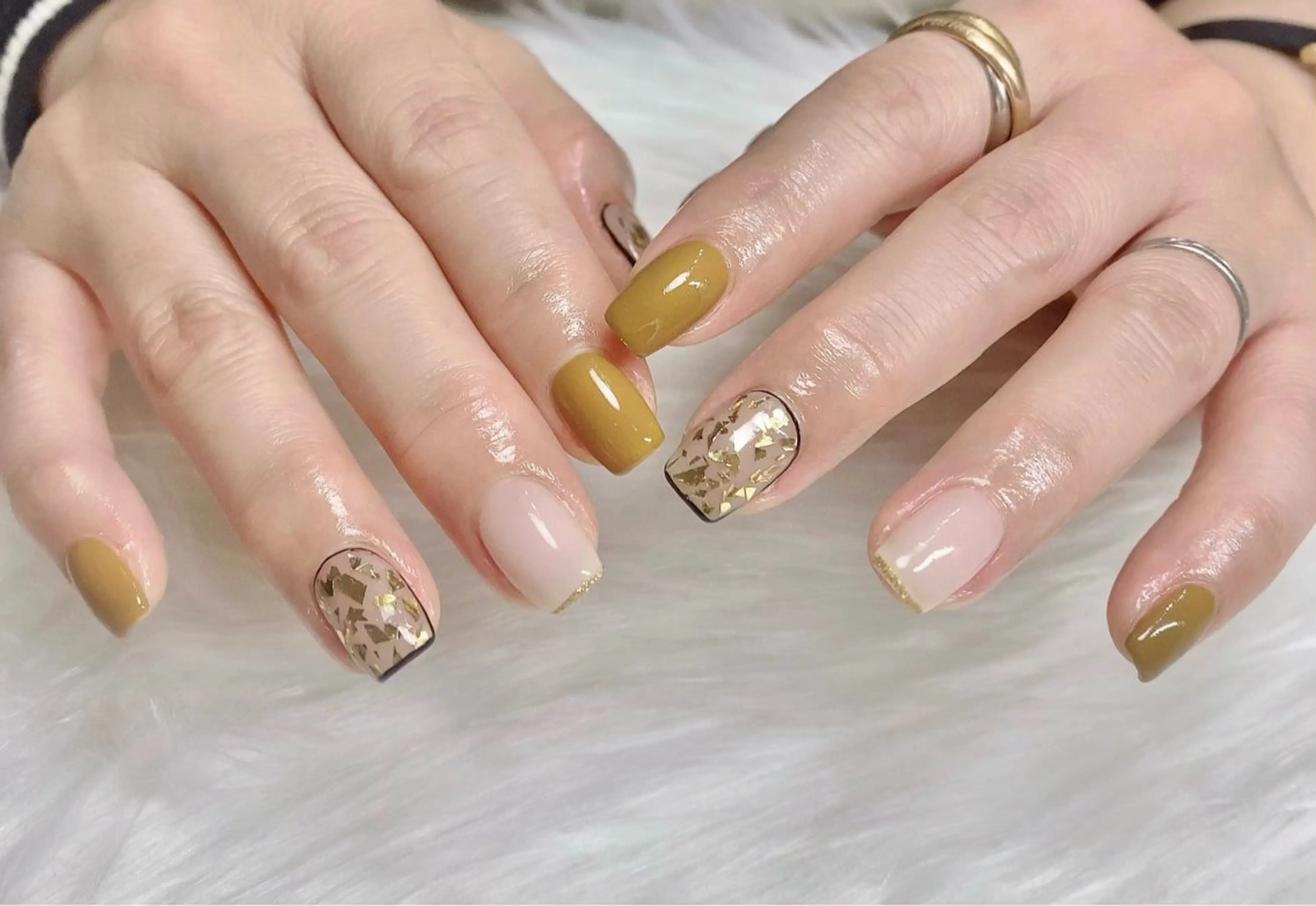 ミディアム ハンドネイル cattleya nailのネイルデザイン