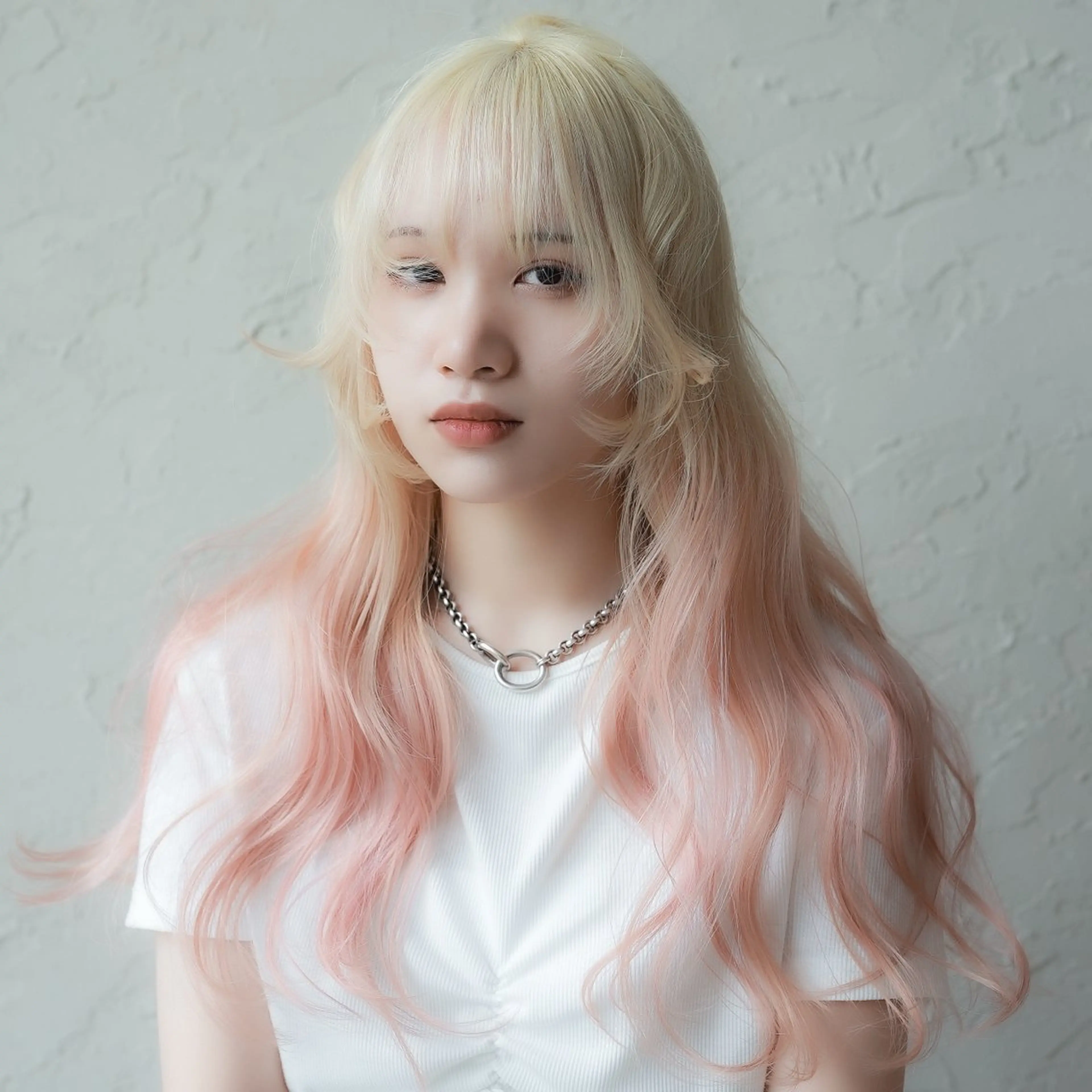 ロング カラー デザインカラー ハイトーンカラー ヘアカラー トリートメント tenn 栄店所属・ｍｅｉ .のヘアスタイル