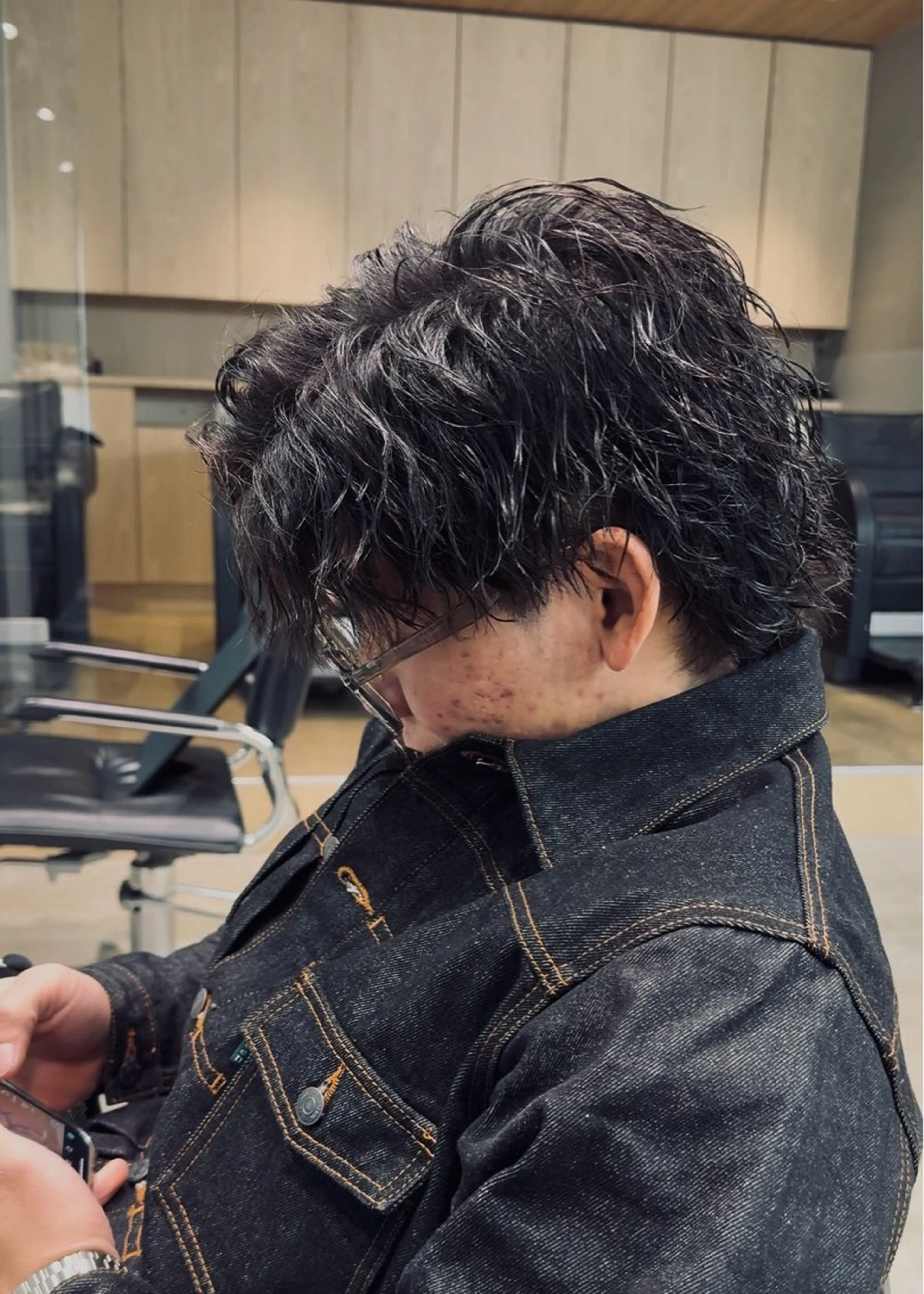 ショート パーマ カット パーマ fifth天神パーマ メンズ特化/虎太郎のヘアスタイル