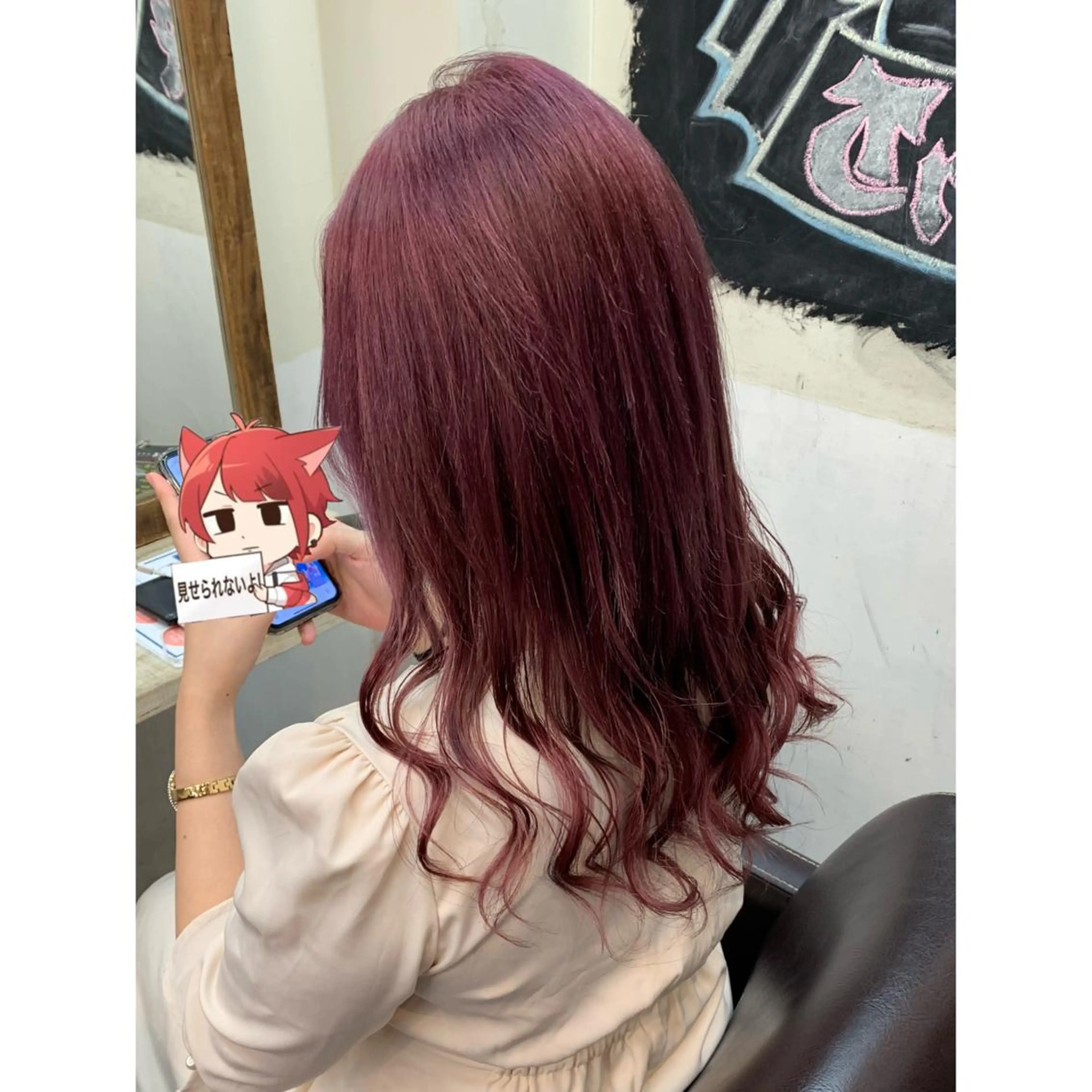 セミロング カラー LaLaMoana Rickyのヘアスタイル