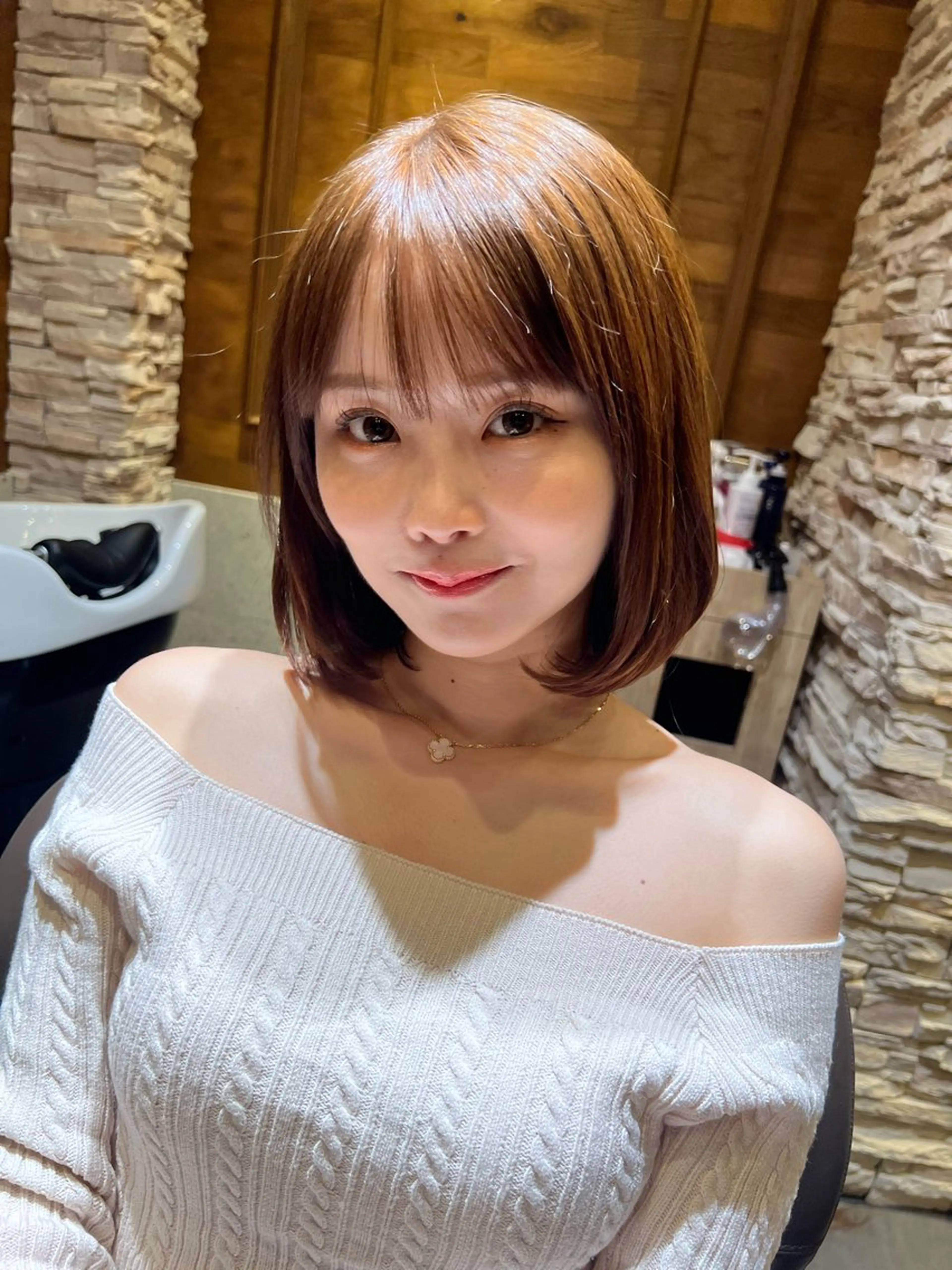 ミディアム 撮影カットモデル募集 前髪、顔周り/徳永のヘアスタイル