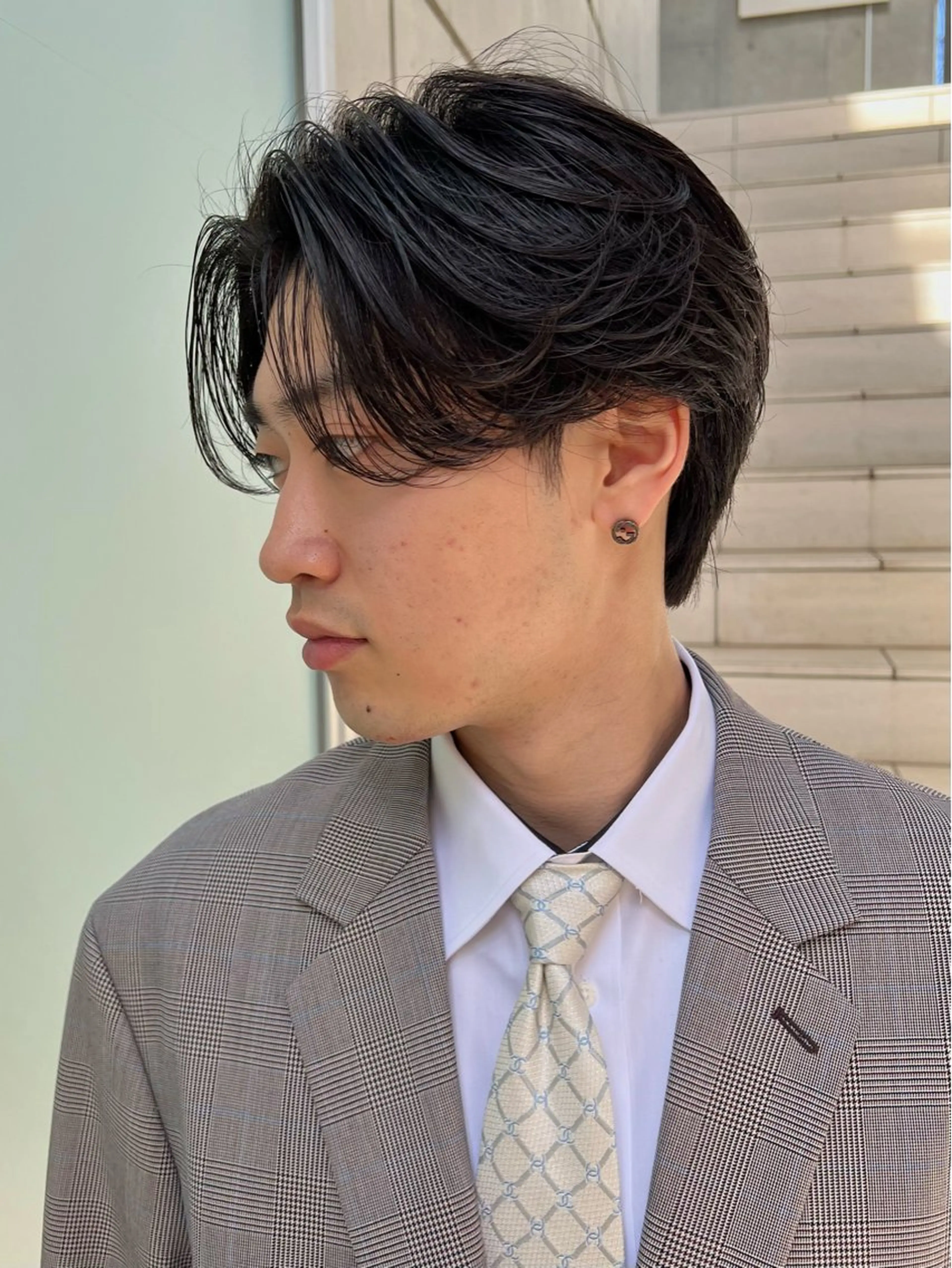 ショート メンズ センターパート/ 暖色カラーayuのヘアスタイル