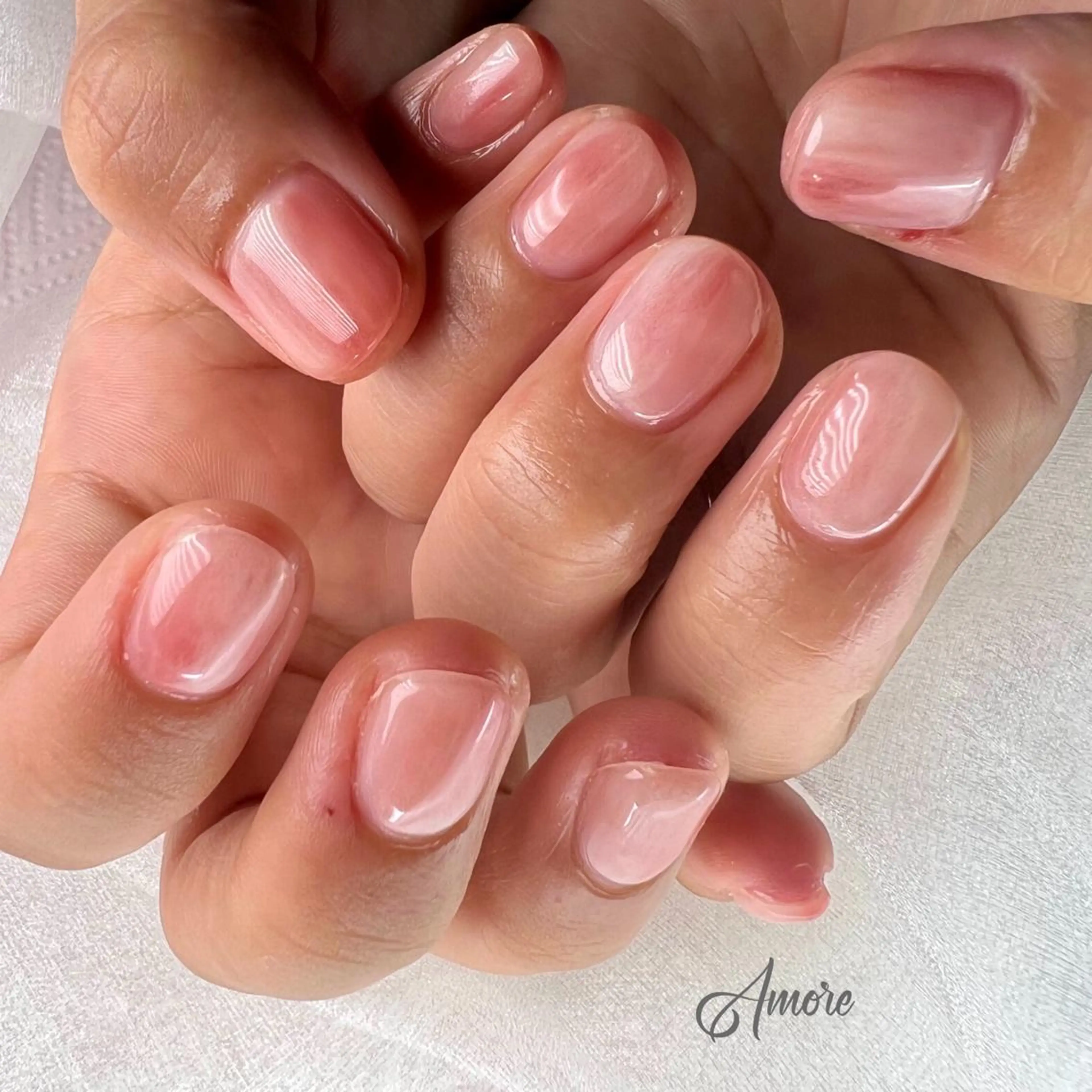 ネイル ジェルネイル 韓国ネイル パラジェル 夏ネイル You kyehwaのネイルデザイン