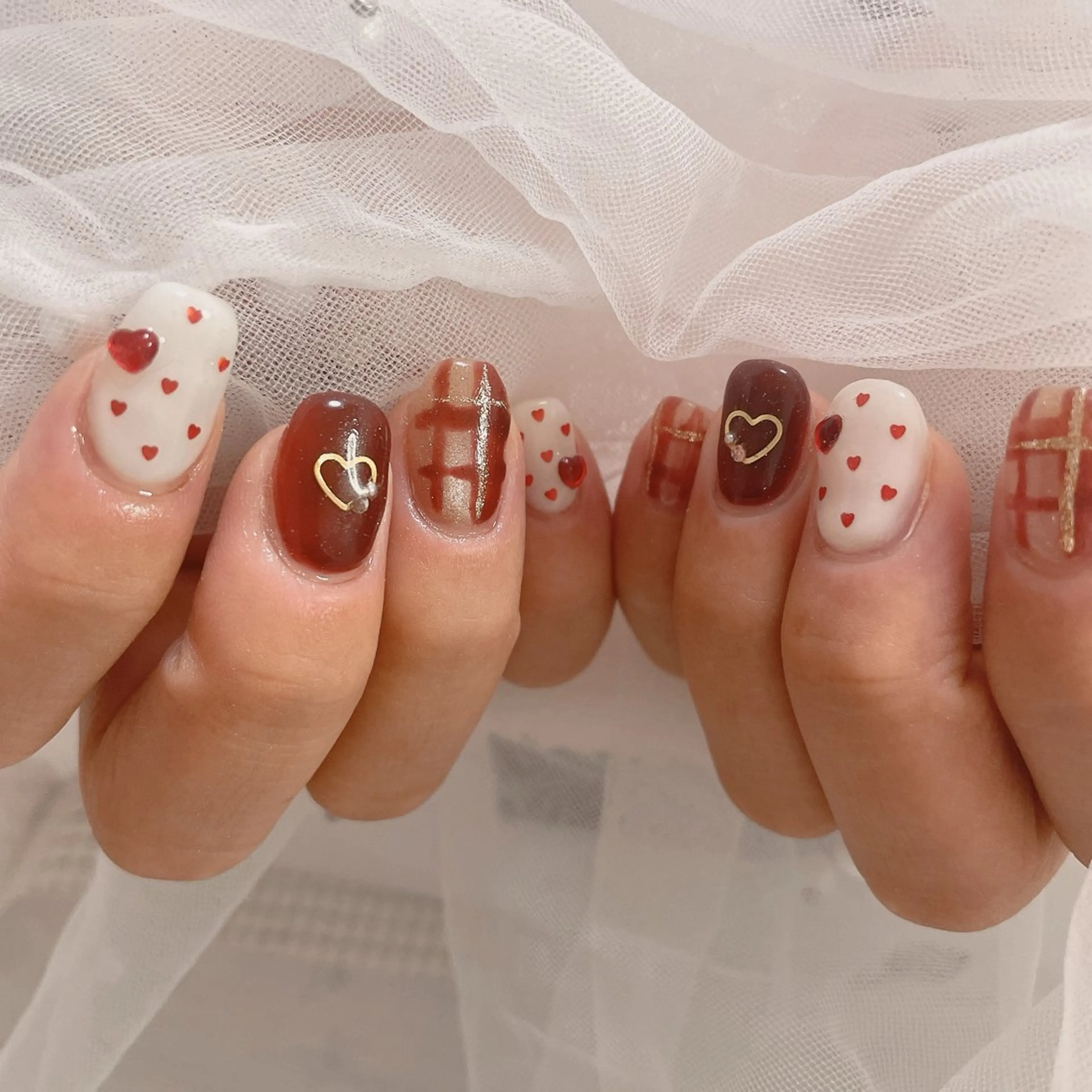 ネイル バレンタイン ハンドネイル なっちゃん所属・ネイルサロン なっちゃん(古千谷)のネイルデザイン