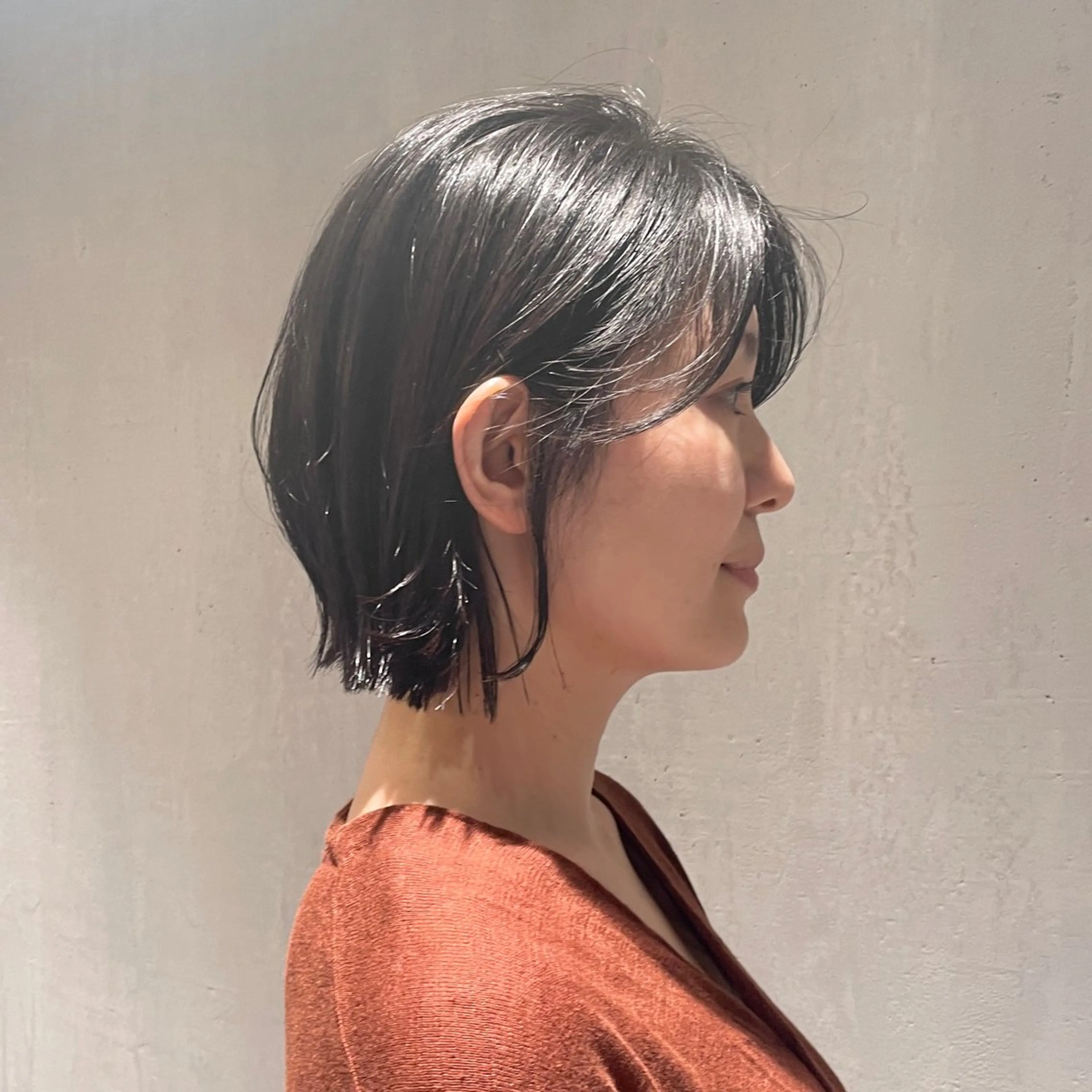 ミディアム カラー ハイライトカラー ボブ ハイライト 外ハネヘア カット ヘアカラー トリートメント ヘッドスパ DX SHARE SALON所属・matka白髪ぼかし 大人ヘア/KEIKOのヘアスタイル