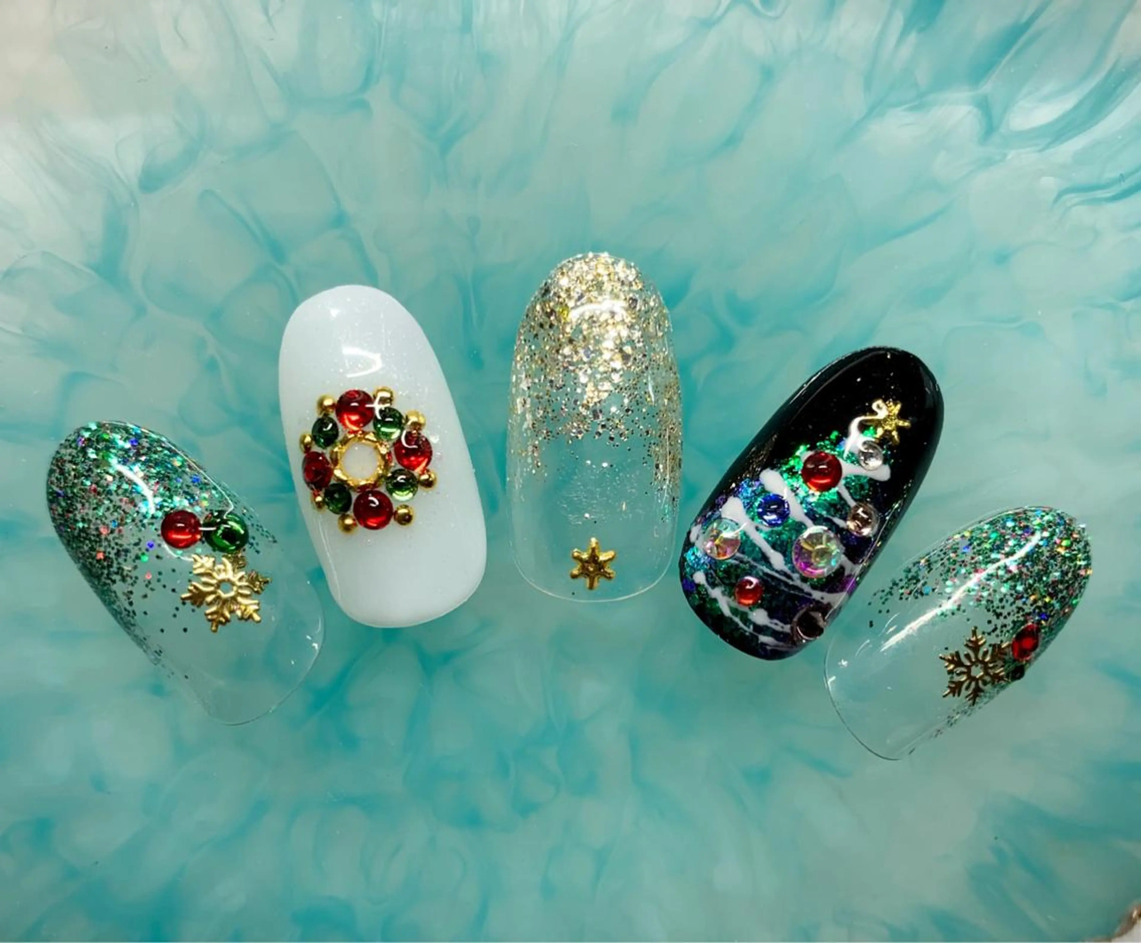 ネイル 冬ネイル クリスマス Nail salon Ramo所属・松田 祥子のネイルデザイン