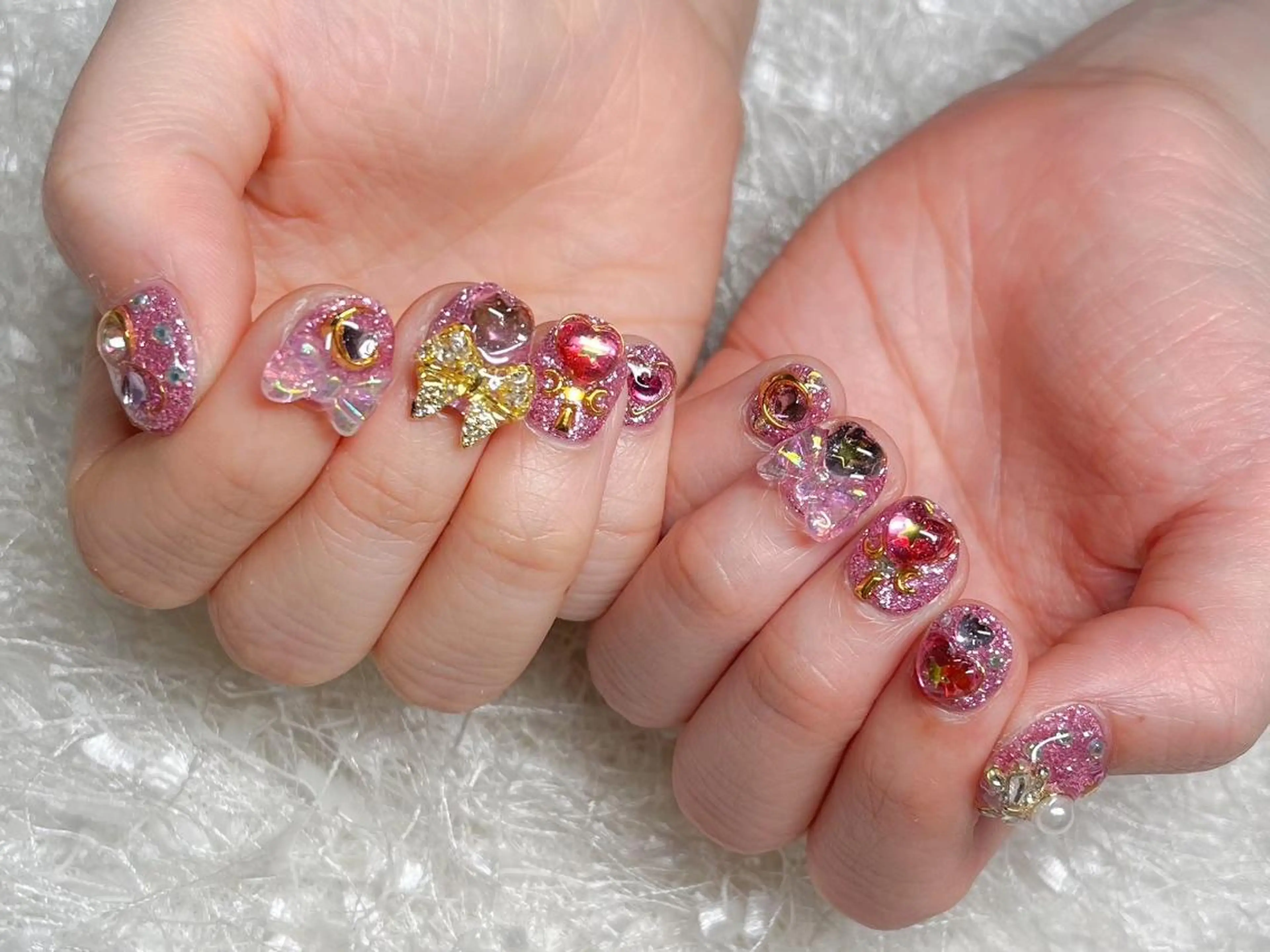 ネイル 長さ出し フレンチネイル ジェルネイル グラデーション 韓国ネイル ハンドネイル Nail&eye Belire 新宿のネイルデザイン