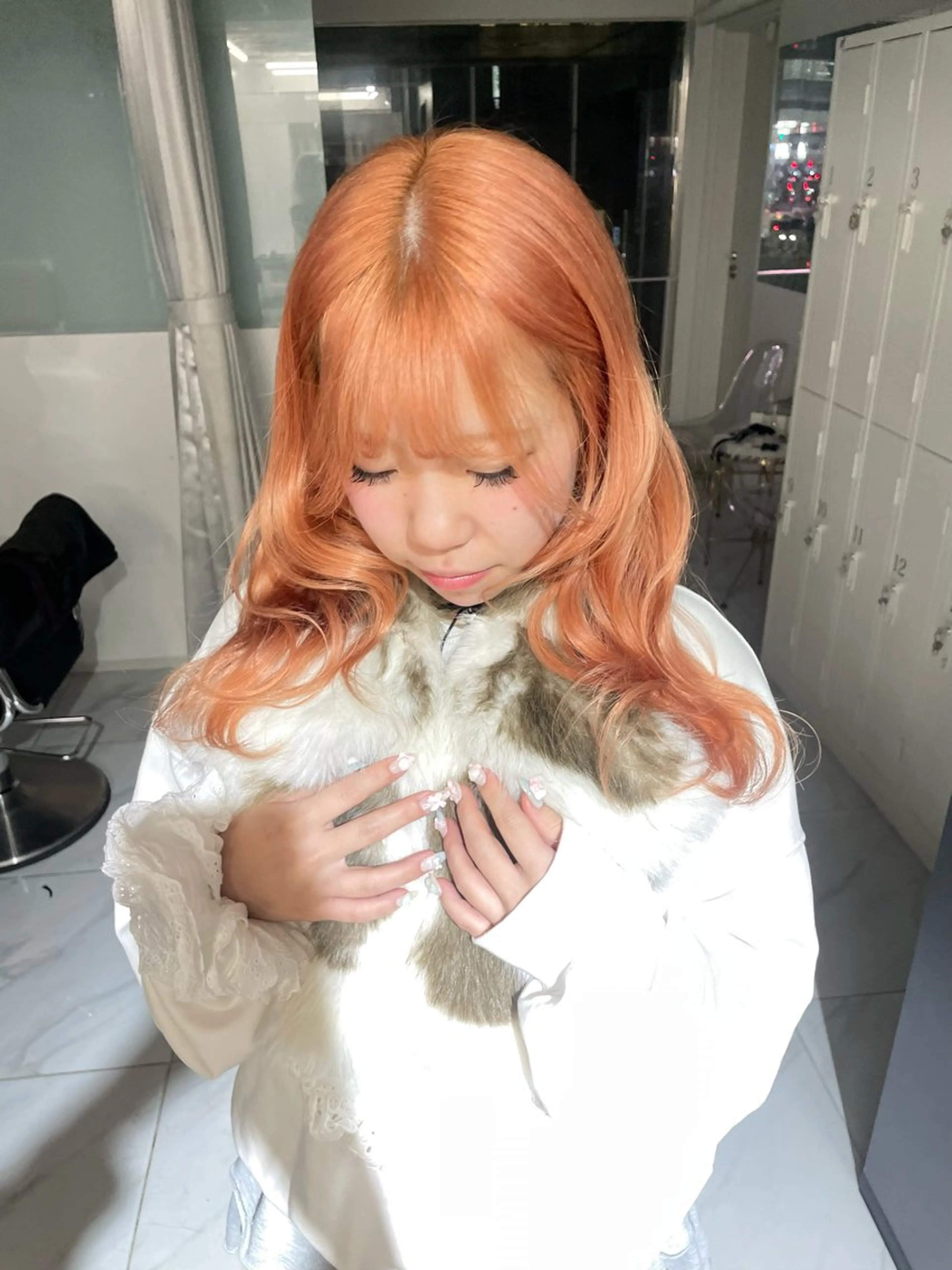 セミロング カット ヘアカラー 渋谷カット美容師 ユイのヘアスタイル