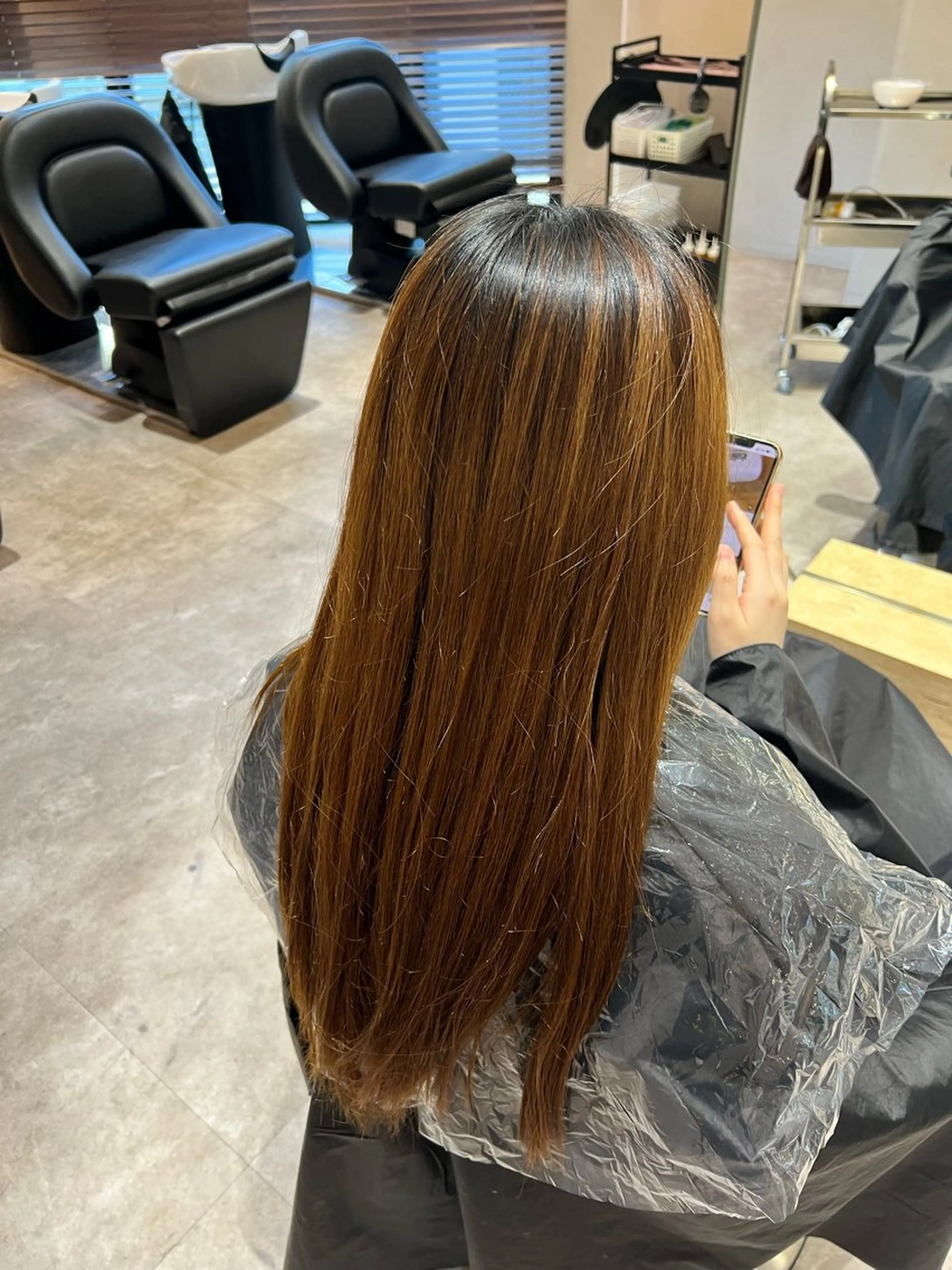 ミディアム カラー カット ヘアカラー 縮毛矯正 トリートメント ✨髪質改善 縮毛矯正 艶髪 立川 コウキ✨のヘアスタイル