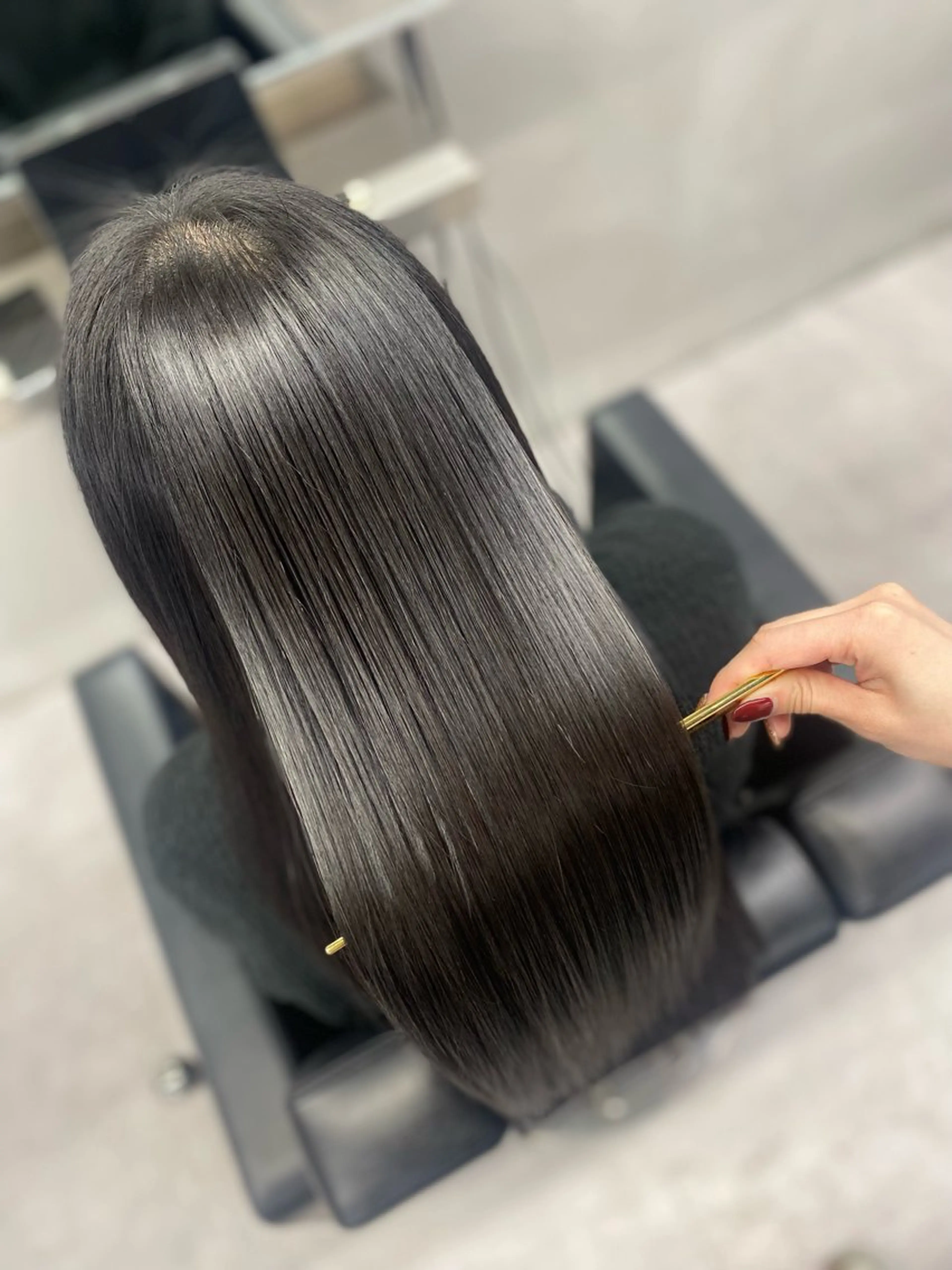 ロング カット 縮毛矯正 トリートメント 艶髪/縮毛矯正 🫧辻野海羽のヘアスタイル